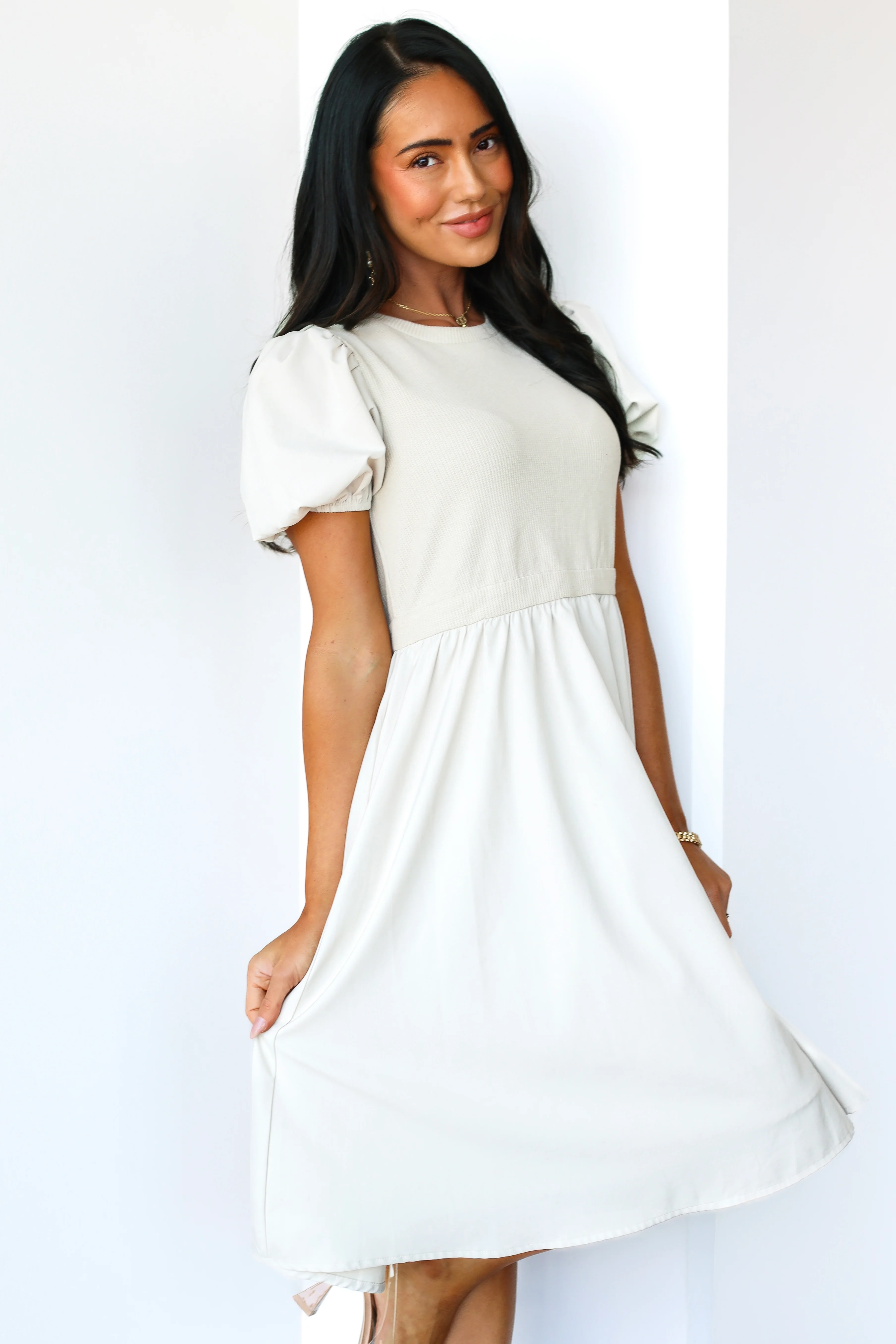 The Ophelia Vanilla Dresses - XNAUWBI