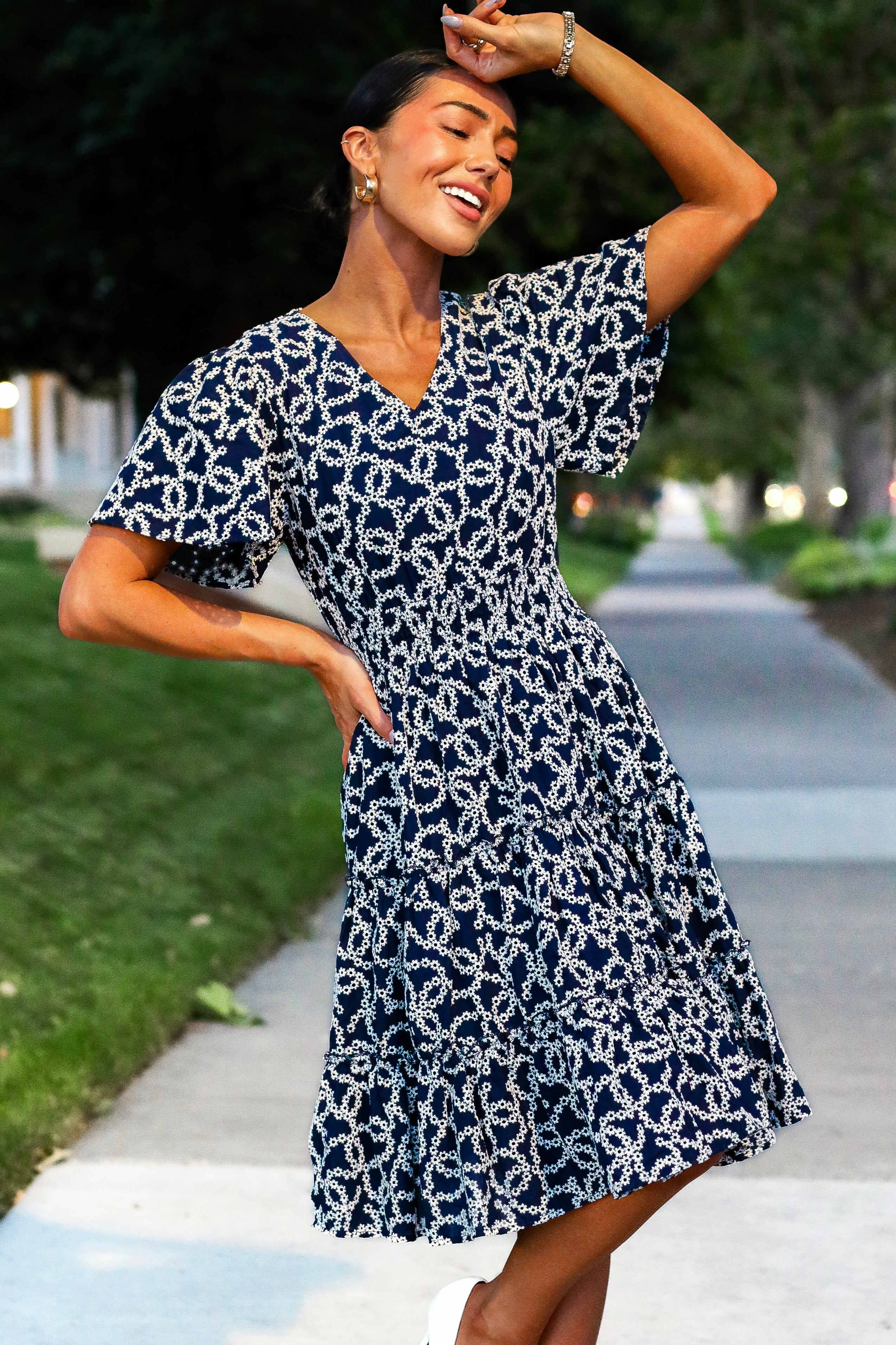 The Jemma Midnight Lotus Dresses - XNAUWBI