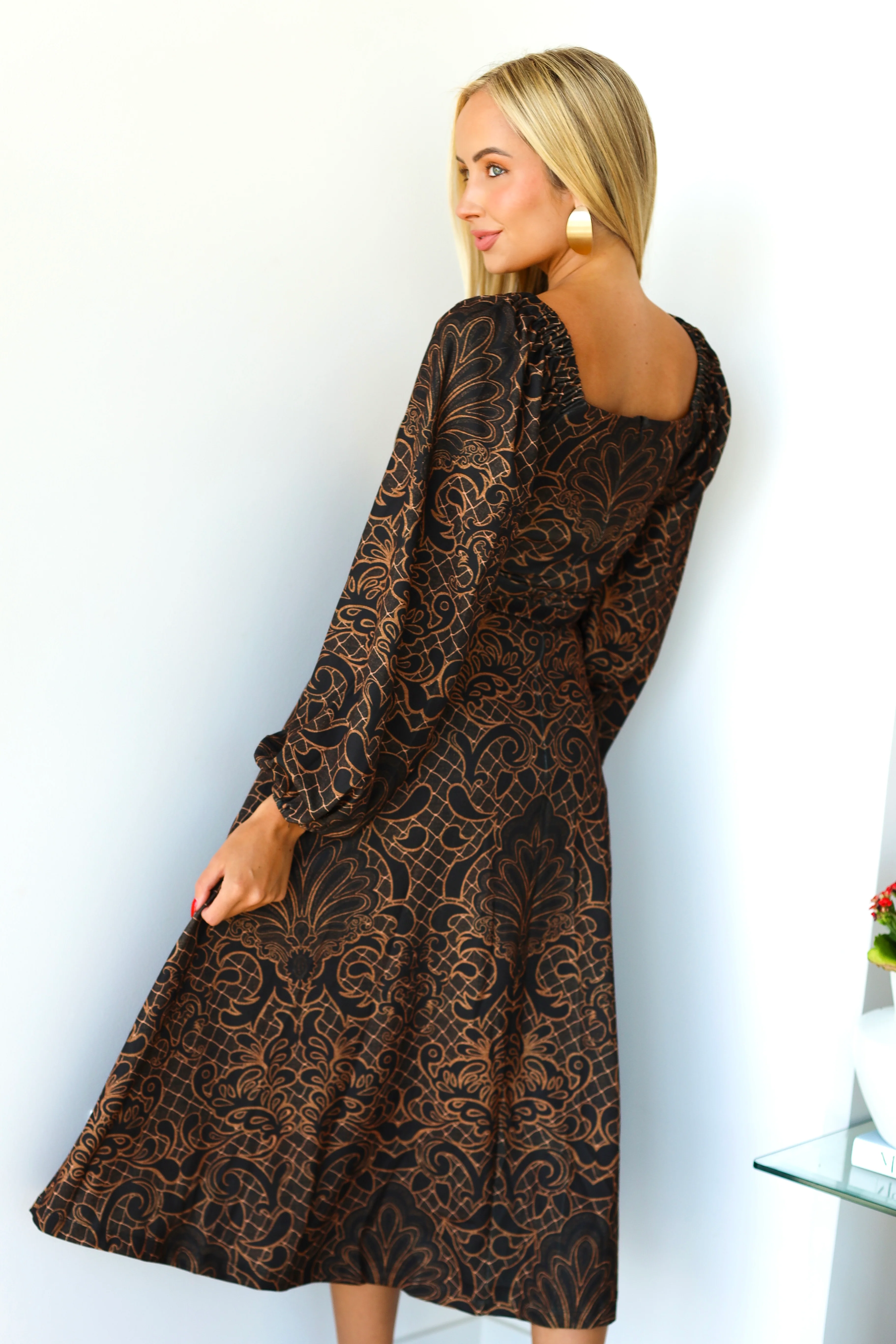 The Desiray Chocolate Caramel Dresses - XNAUWBI