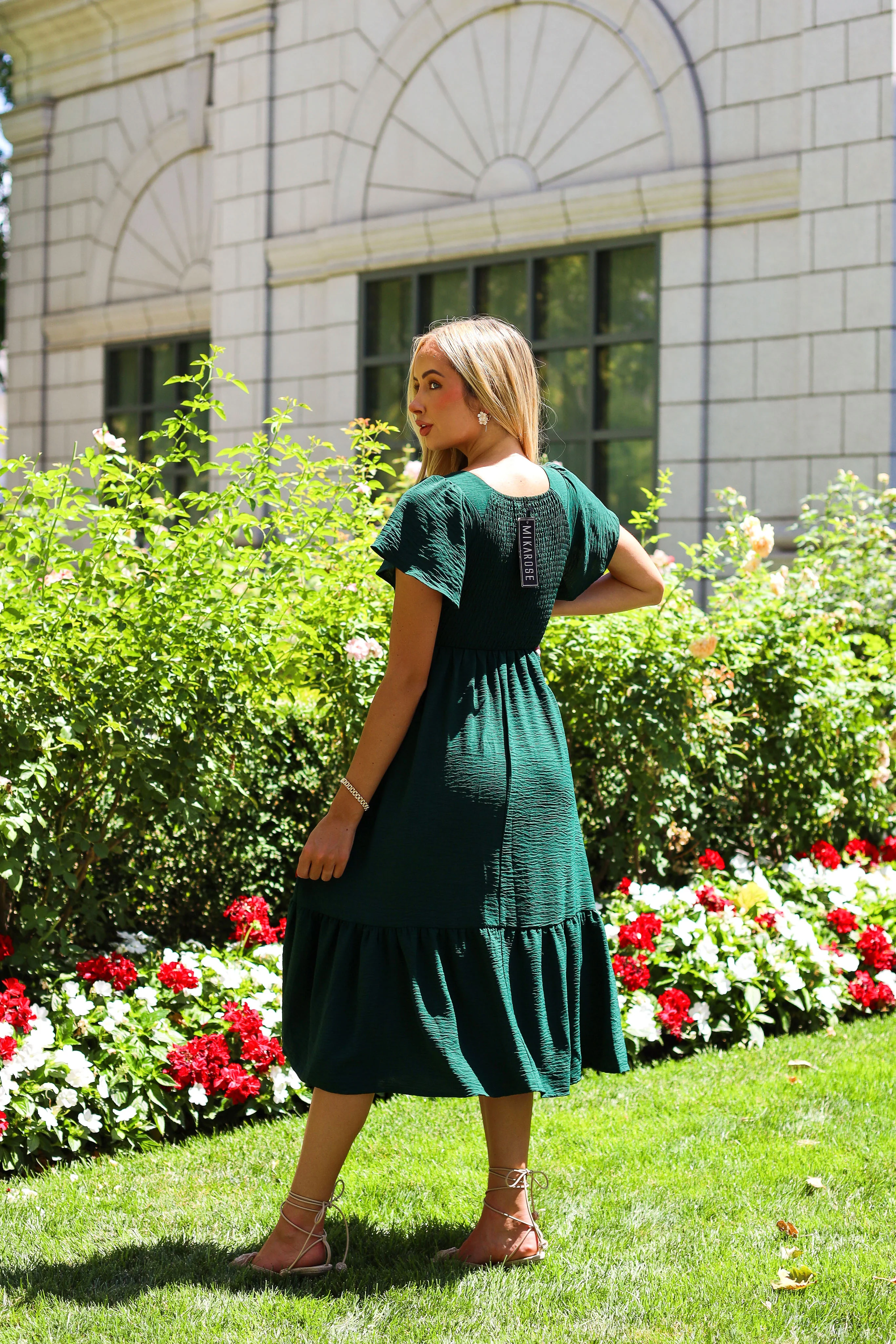 The Kendall Alpine Green Dresses - XNAUWBI