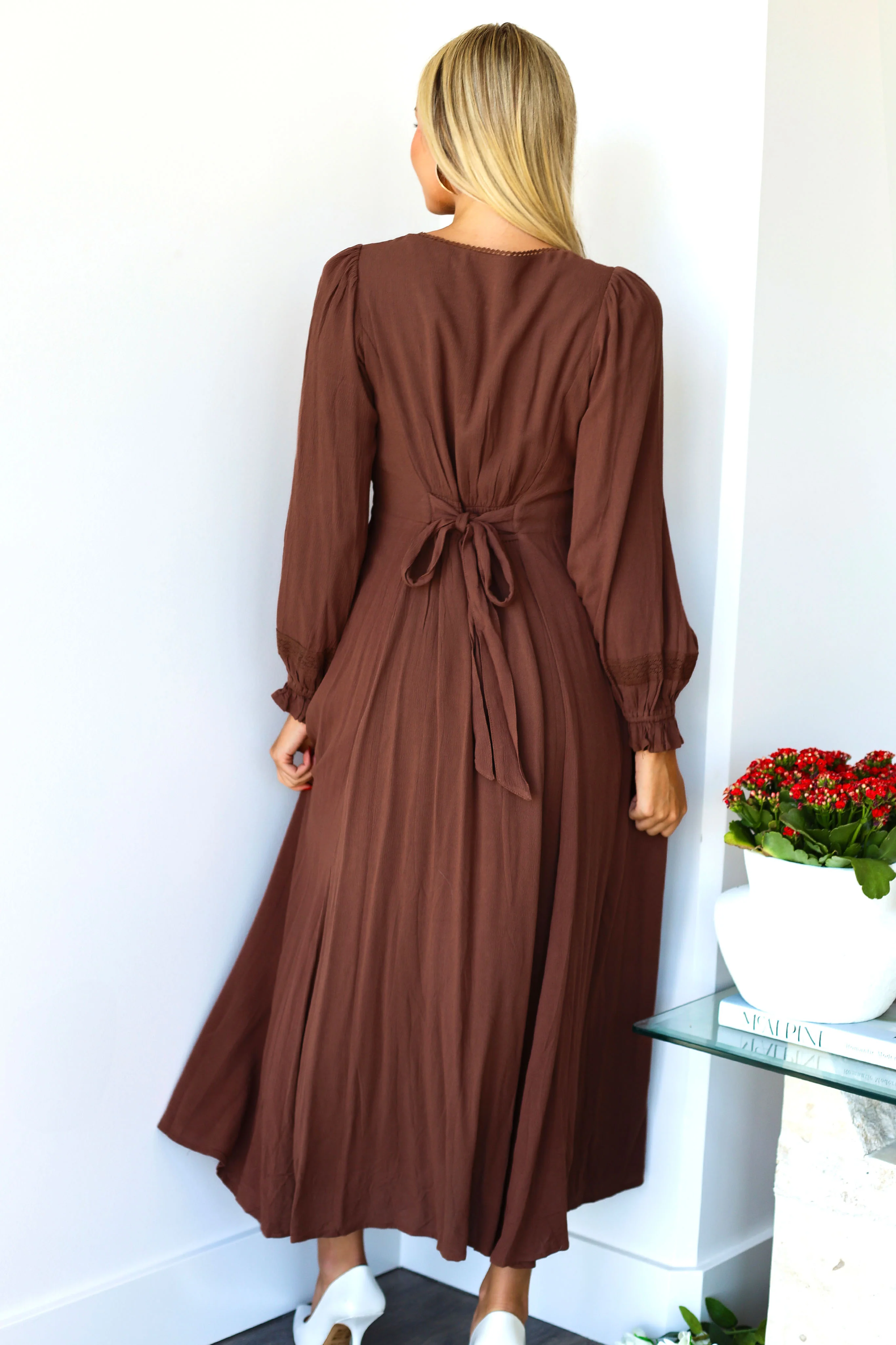 The Brett Chocolate Dresses - XNAUWBI