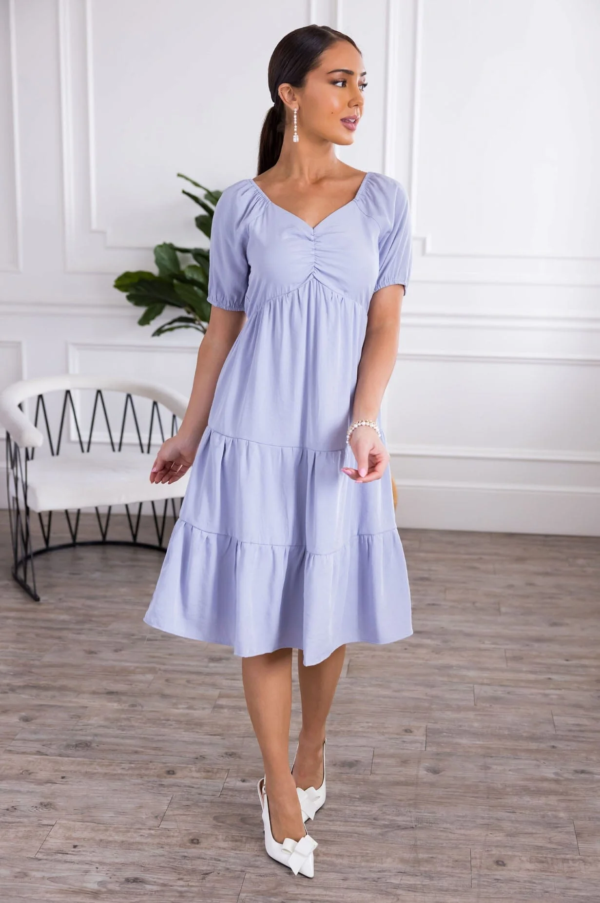 The Olivia Periwinkle Dresses - XNAUWBI