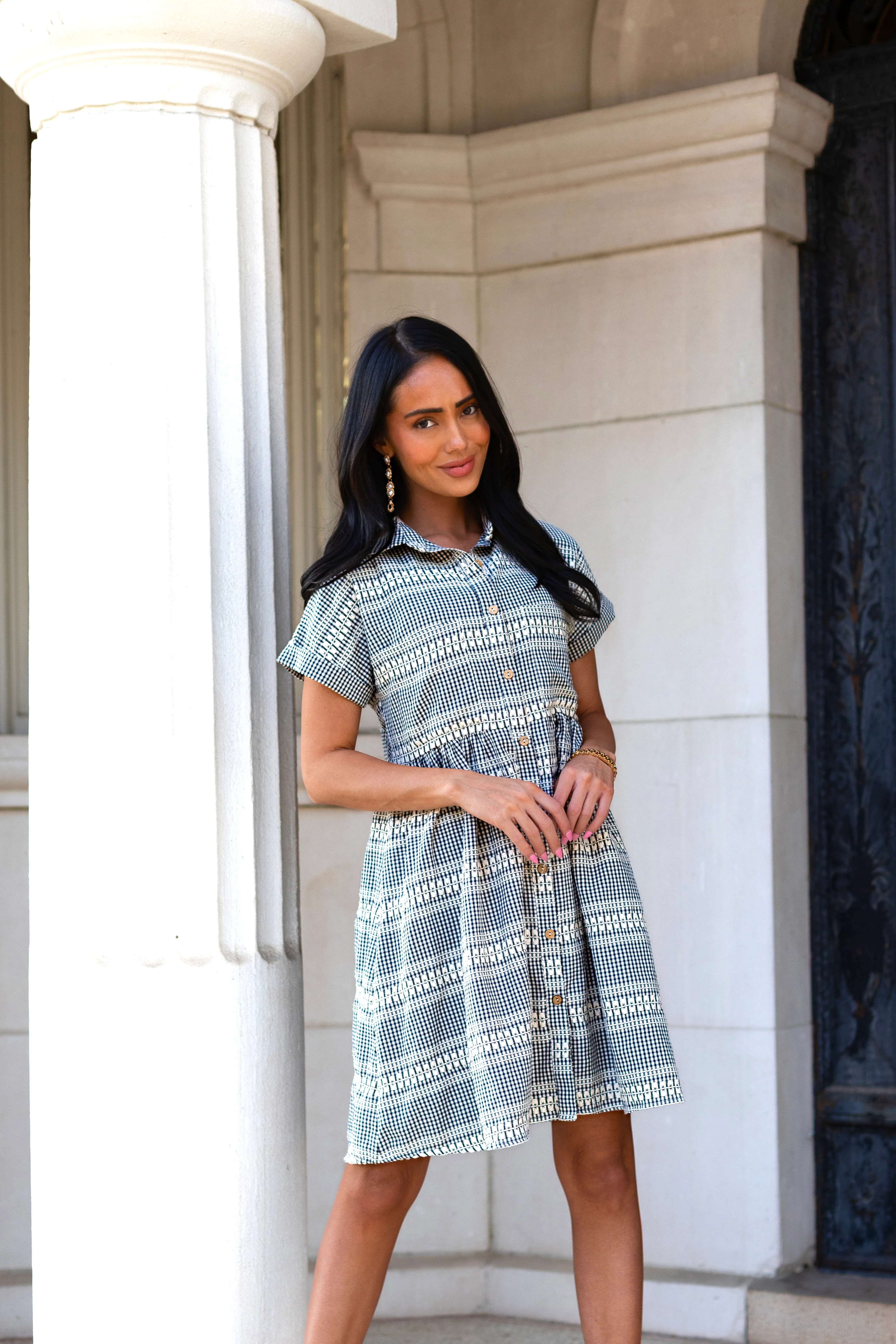 The Blanche Gingham Check Dresses - XNAUWBI