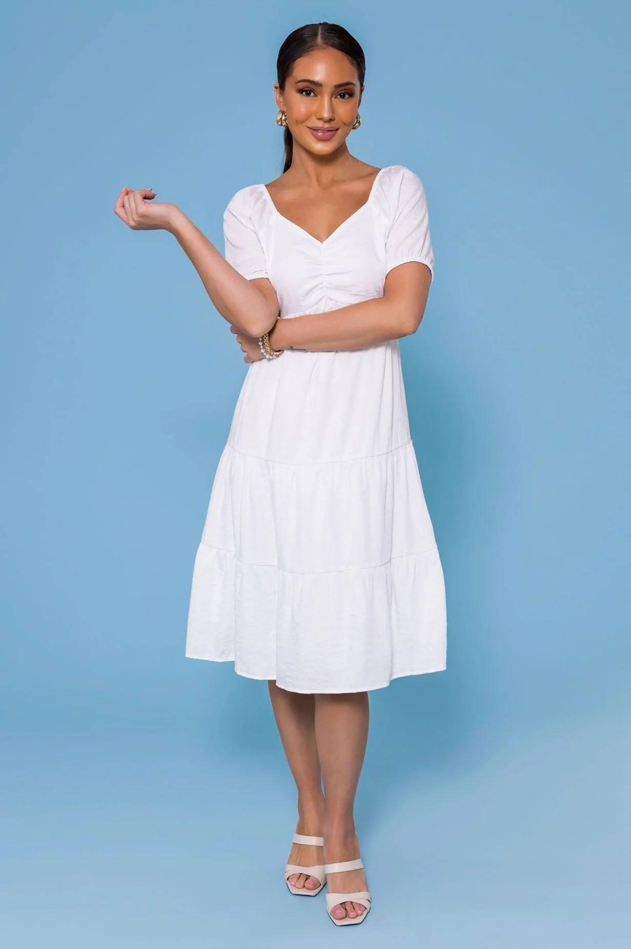 The Olivia White Dresses - XNAUWBI