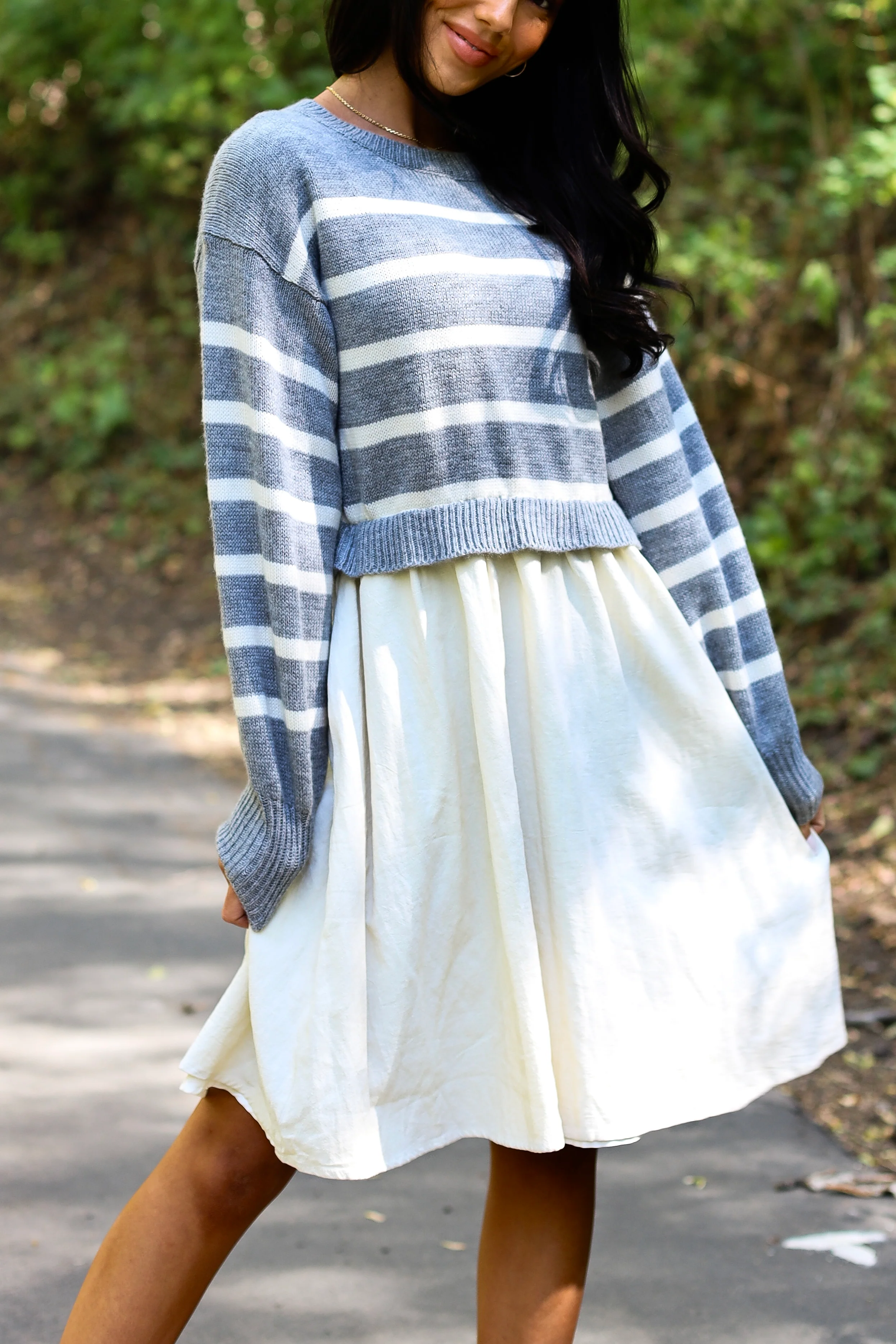 The Cameron Light Grey Dresses - XNAUWBI