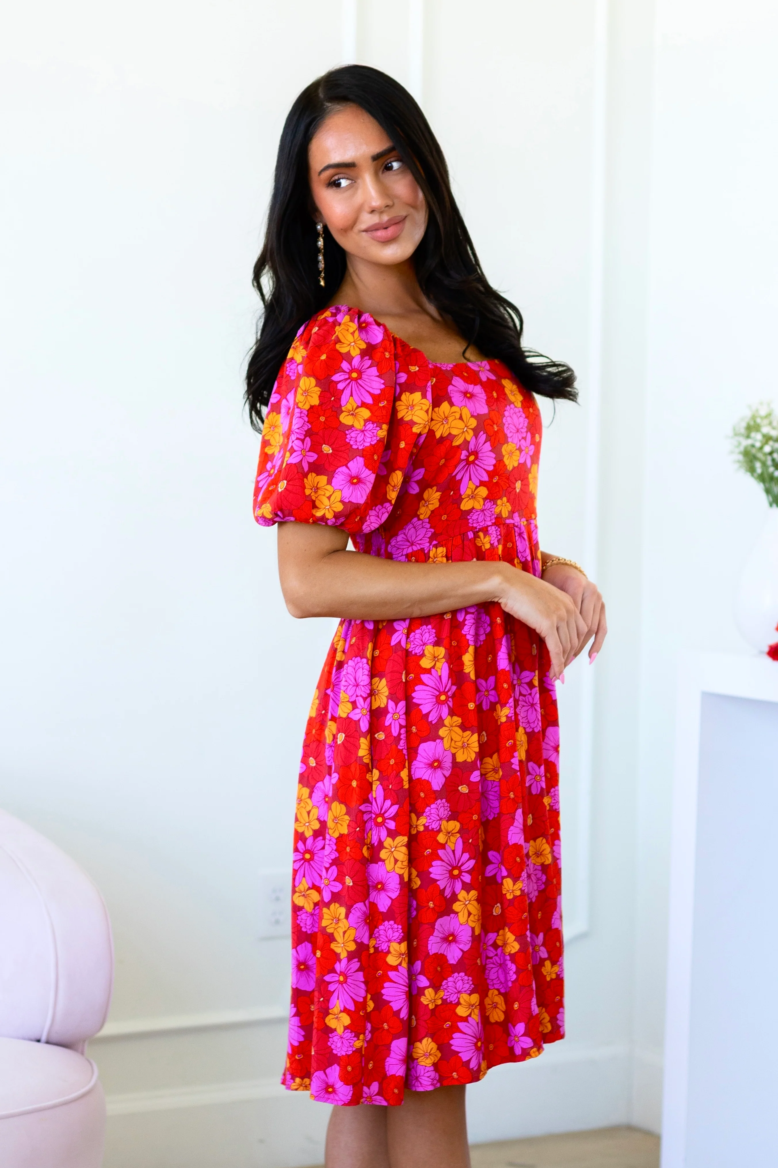 The Jaceline Dusty Red/Lavender/Peach Dresses - XNAUWBI