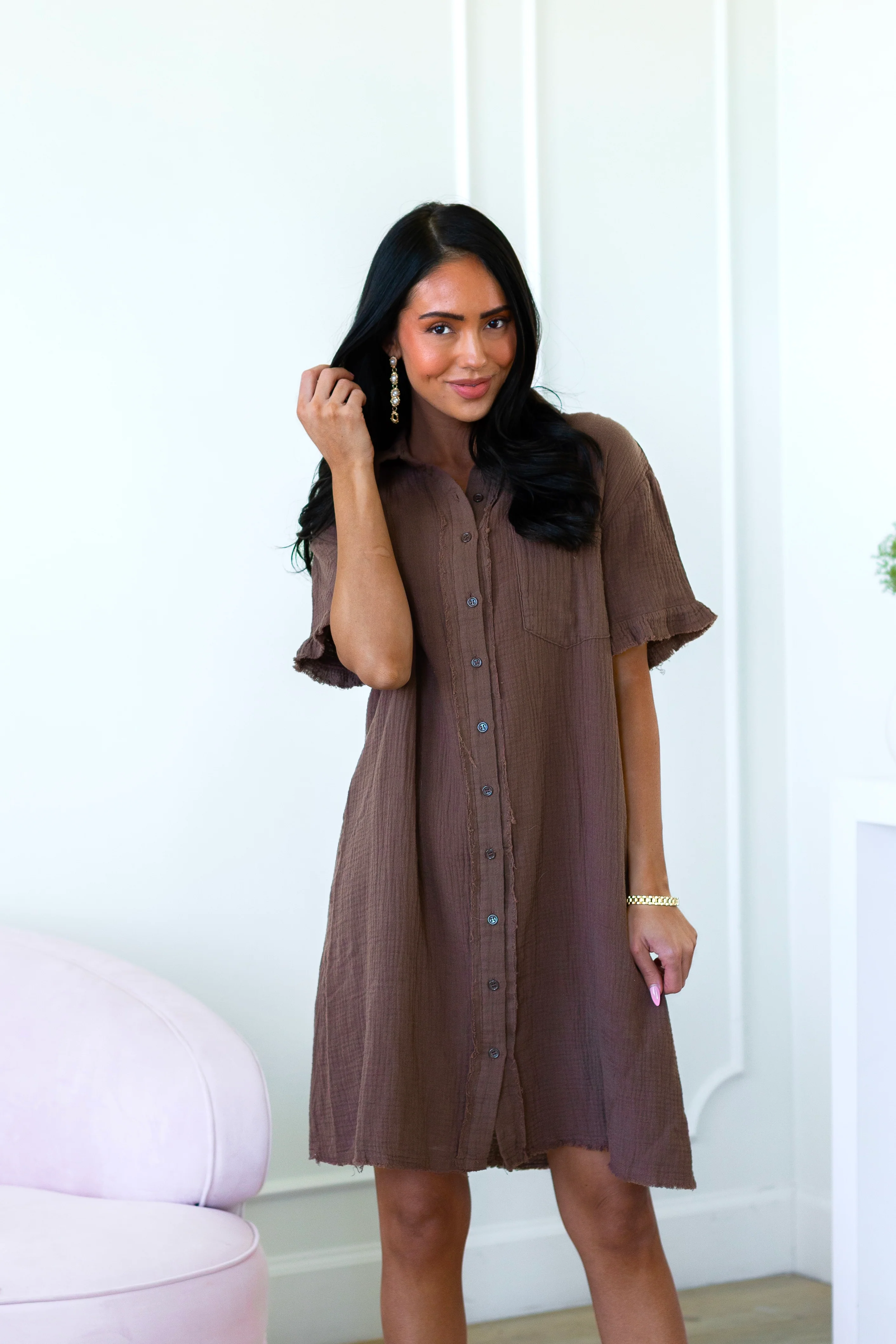 The Micha Cocoa Bean Dresses - XNAUWBI