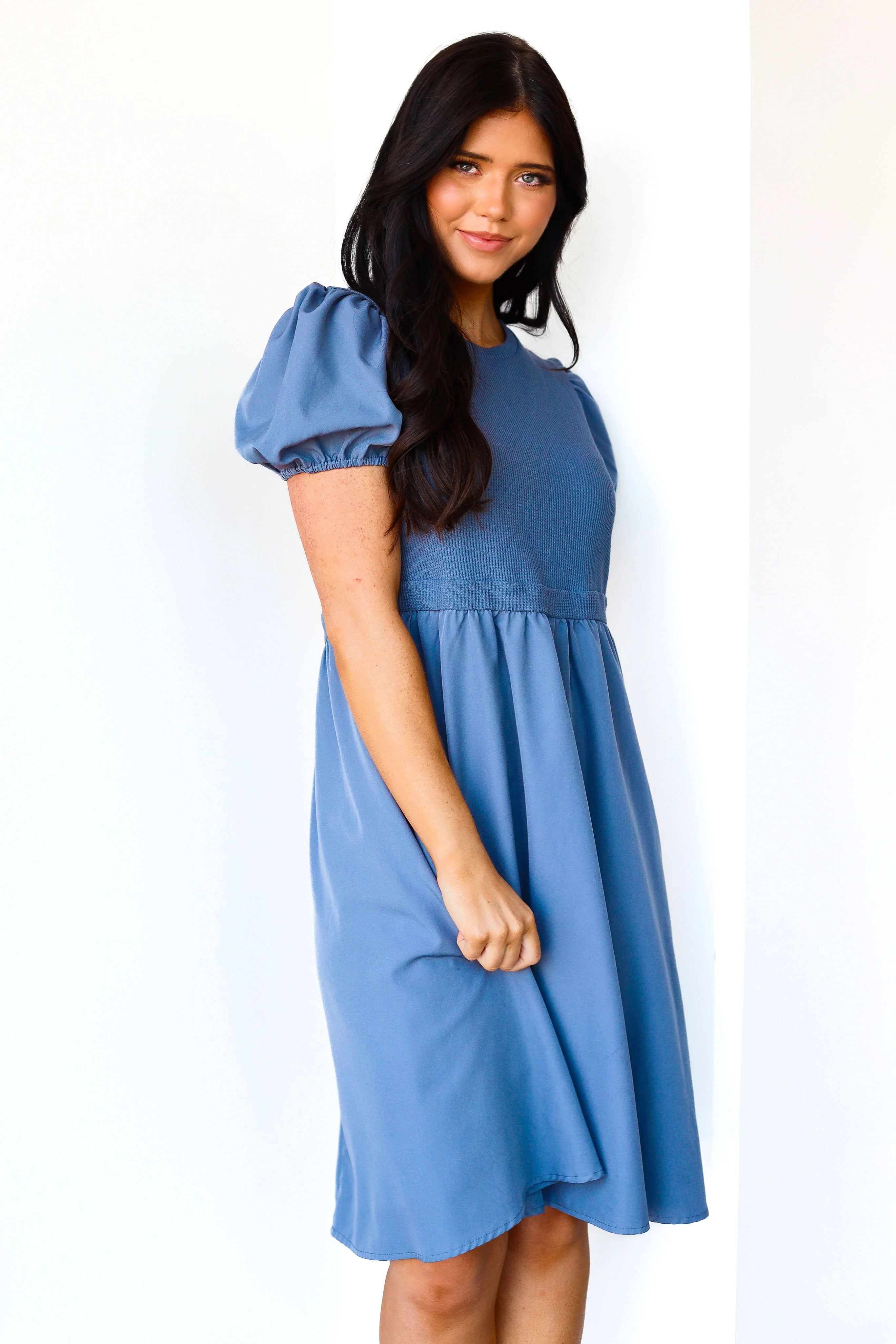 The Ophelia Cornflower Blue Dresses - XNAUWBI