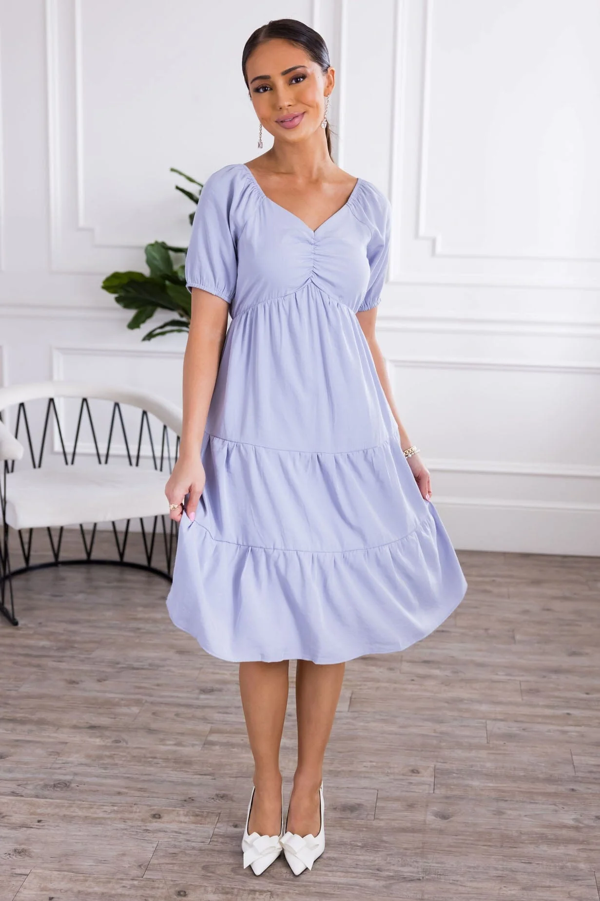 The Olivia Periwinkle Dresses - XNAUWBI