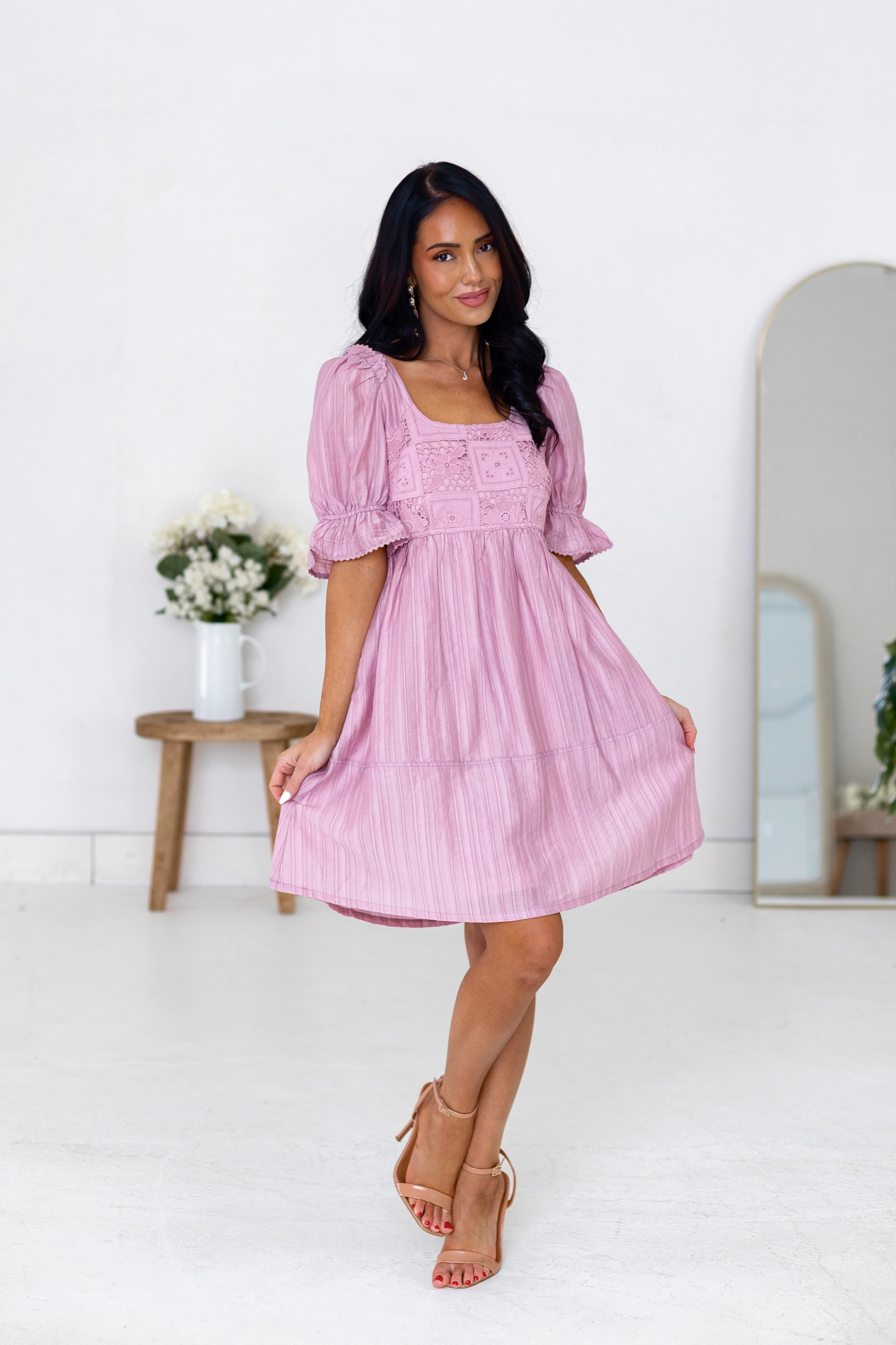 The Belsea Pink Dresses - XNAUWBI