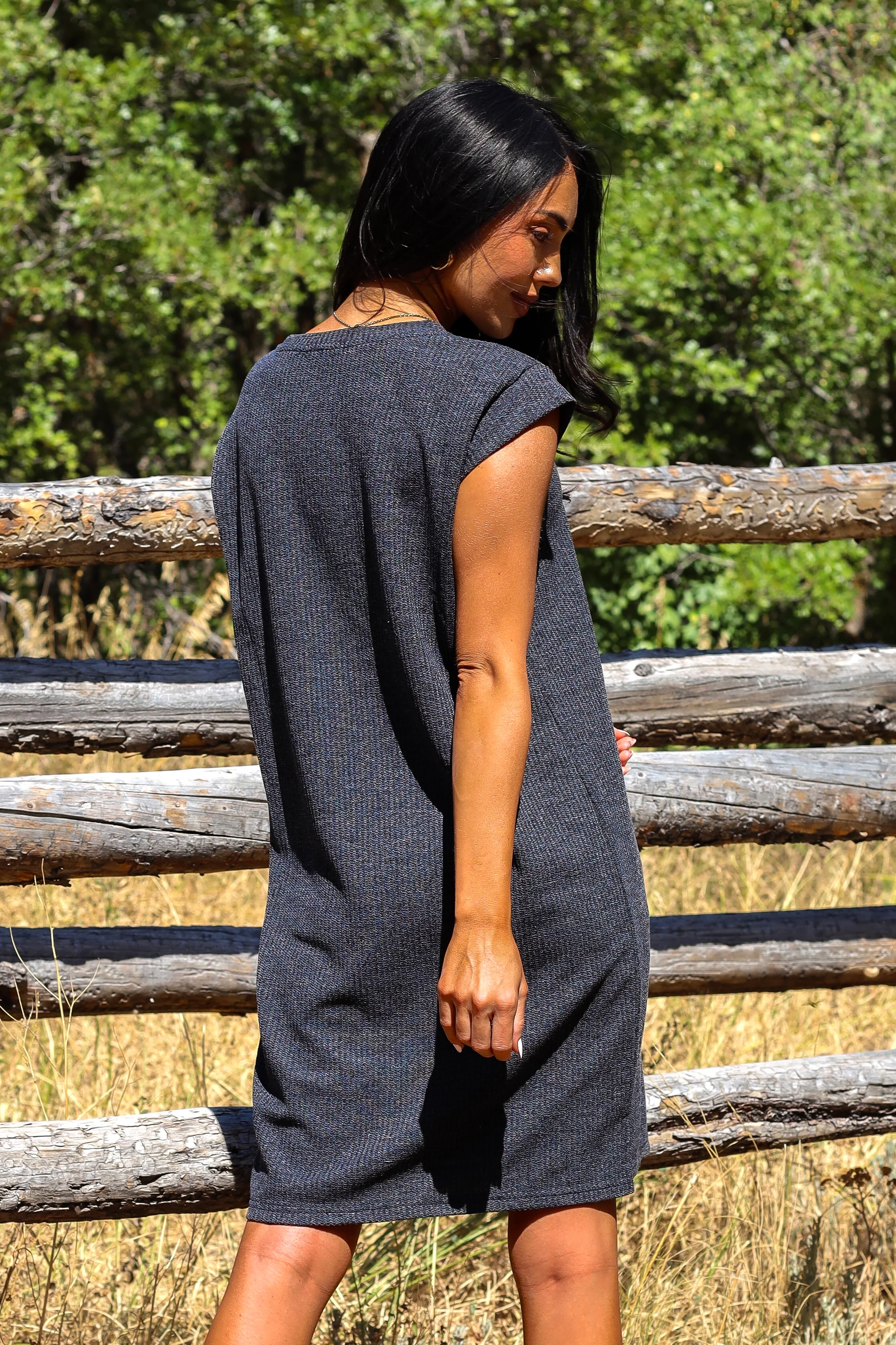 The Vivi Charcoal Dresses - XNAUWBI