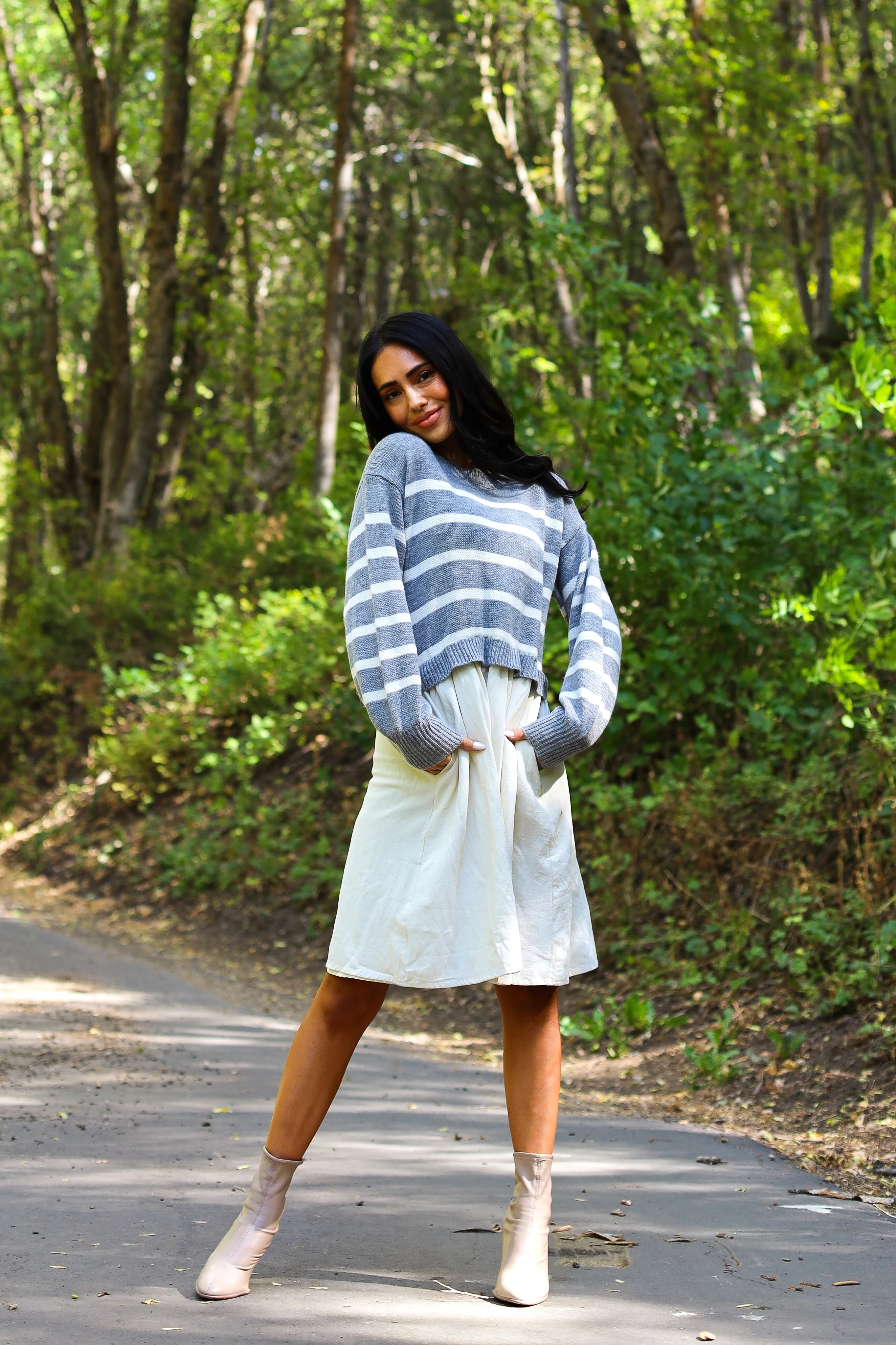 The Cameron Light Grey Dresses - XNAUWBI