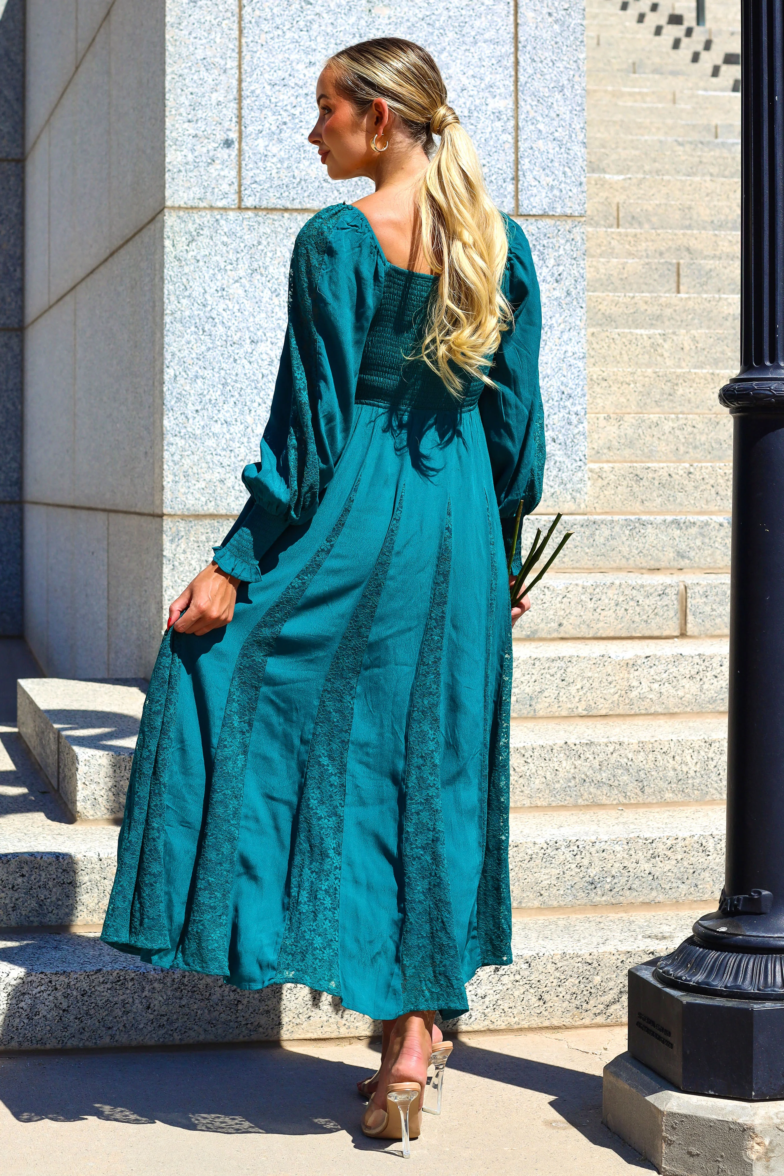 The Brenet Dark Jewel Teal Dresses - XNAUWBI