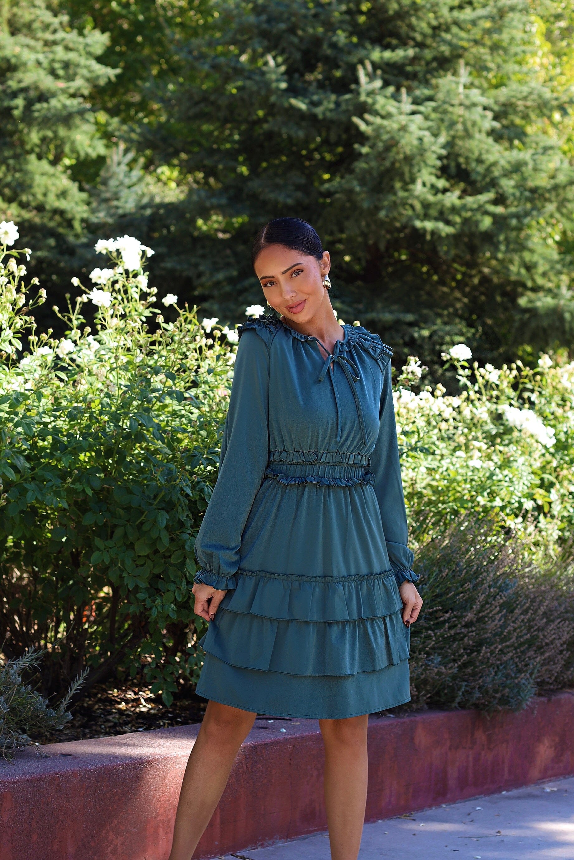 The Eloise Palace Green Dresses - XNAUWBI