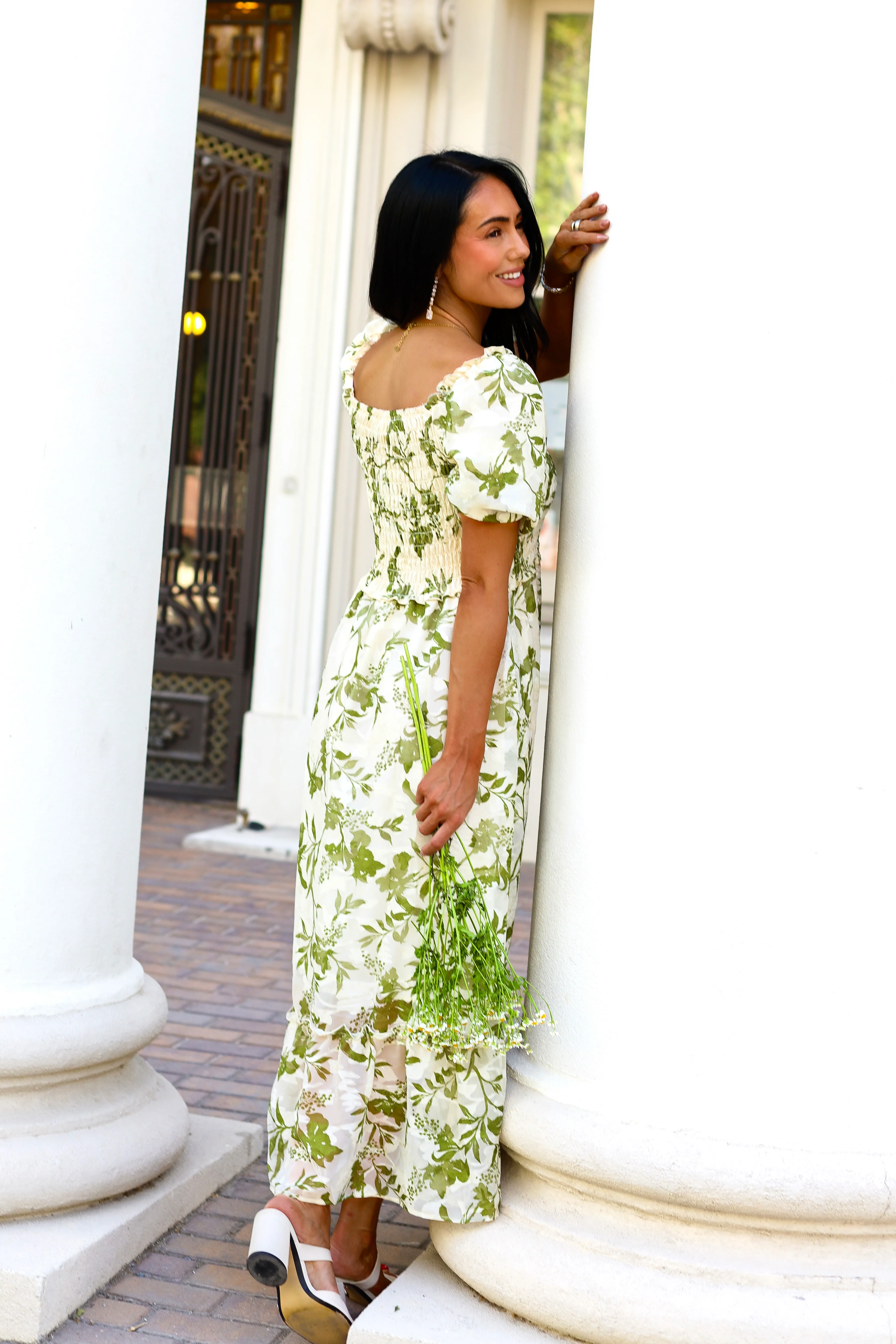 The Jensen Olivebrush Bloom Dresses - XNAUWBI