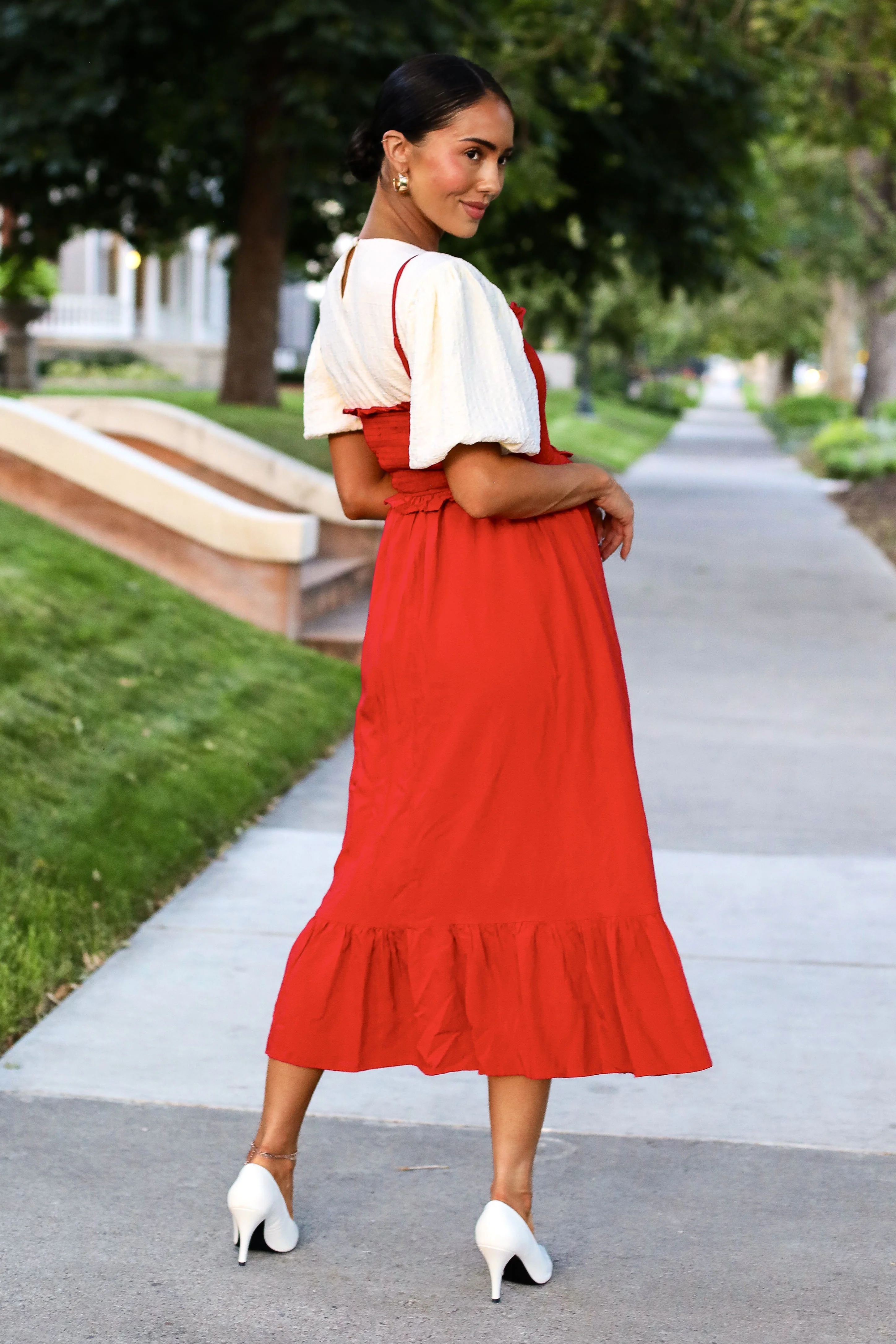 The Jones Berry Red Dresses - XNAUWBI