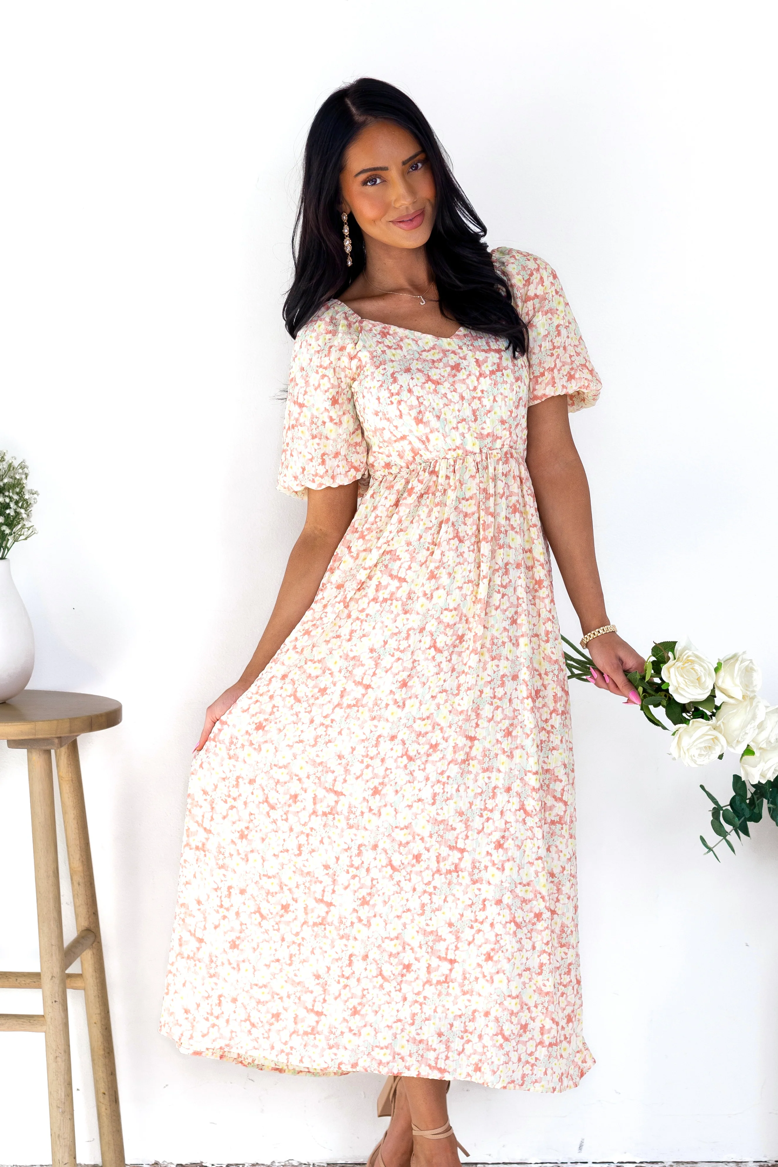 The Sunday Seashell Coral Dresses - XNAUWBI