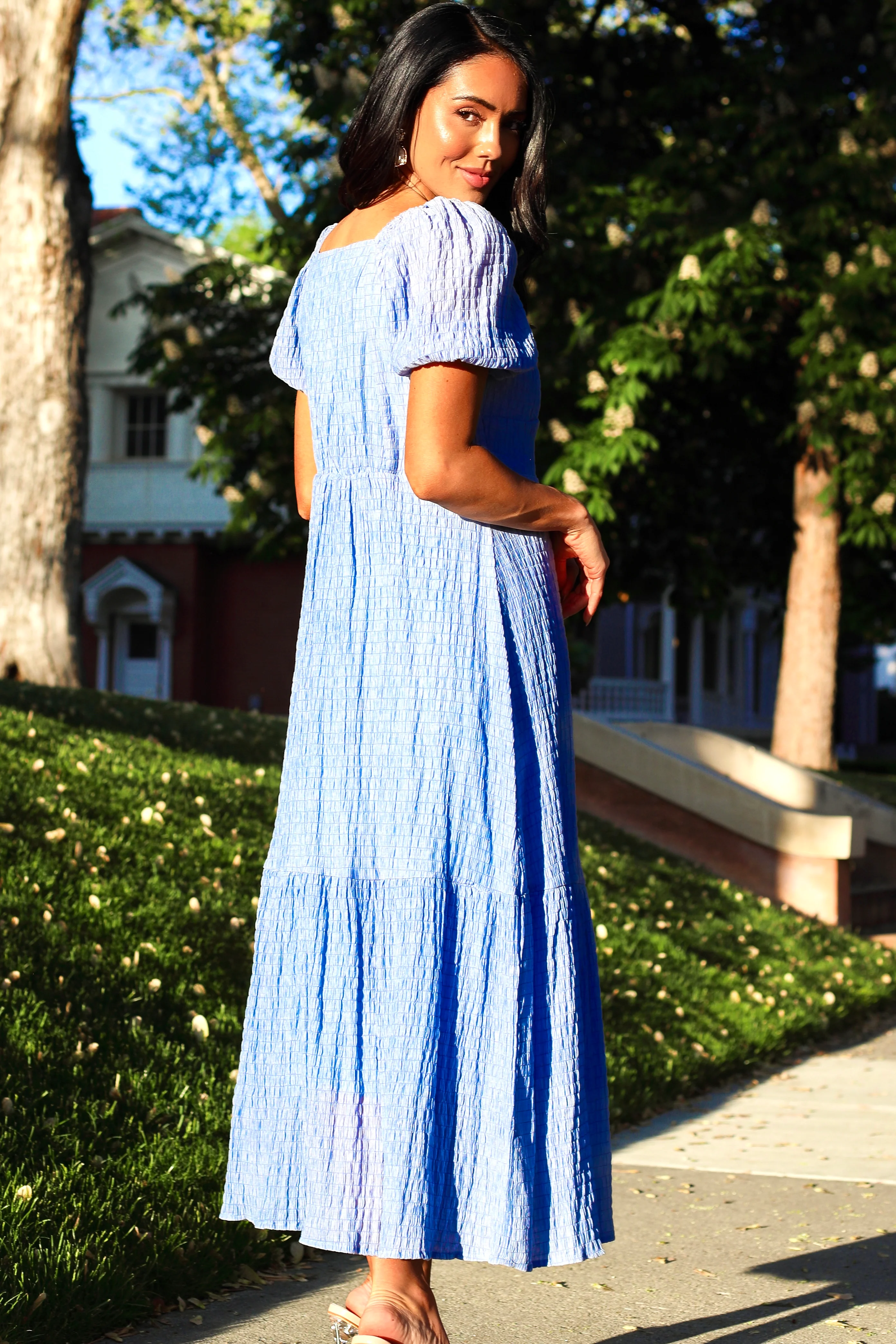 The Marlaine Light Blue Dresses - XNAUWBI