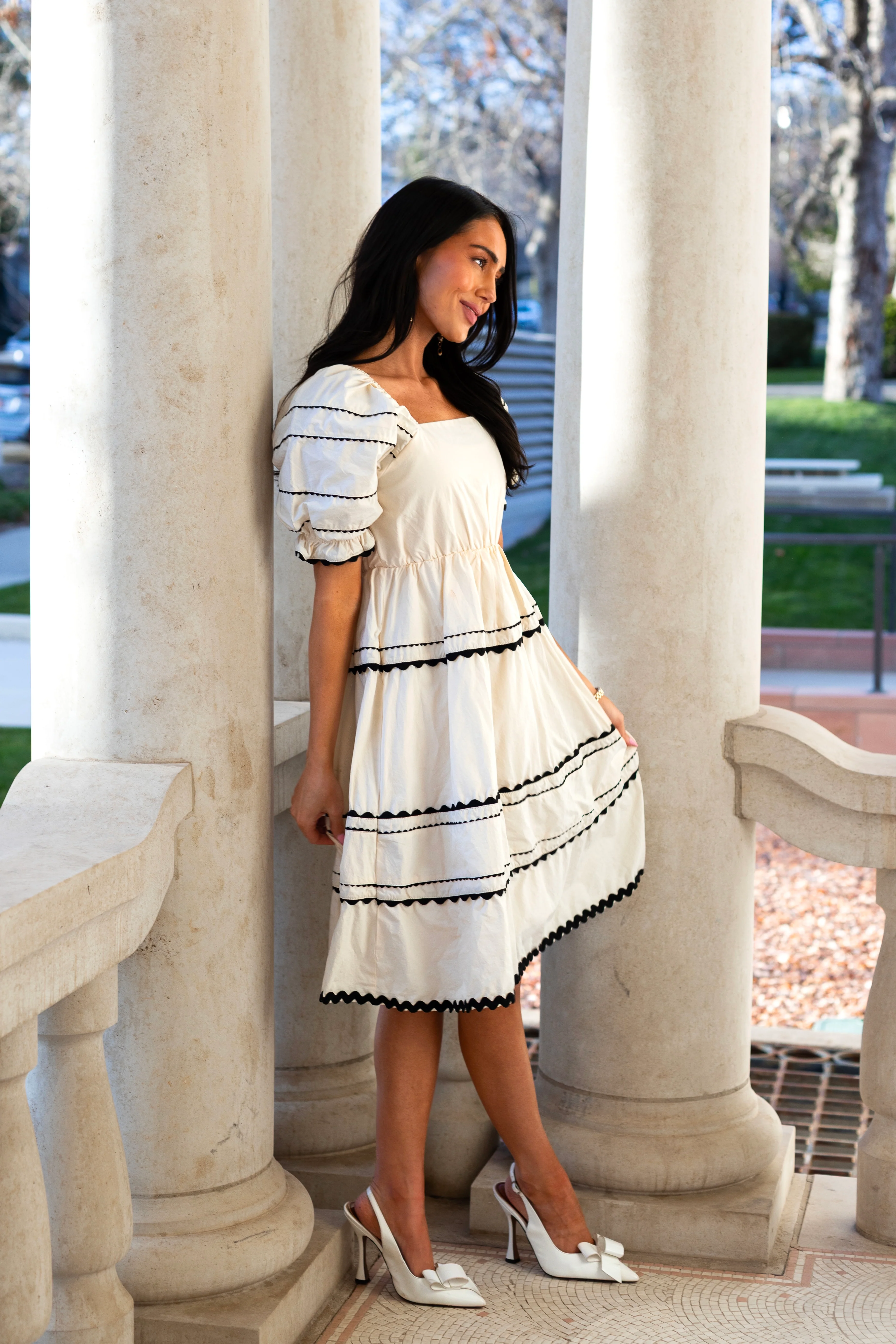 The Damson Cream Cloud Dresses - XNAUWBI