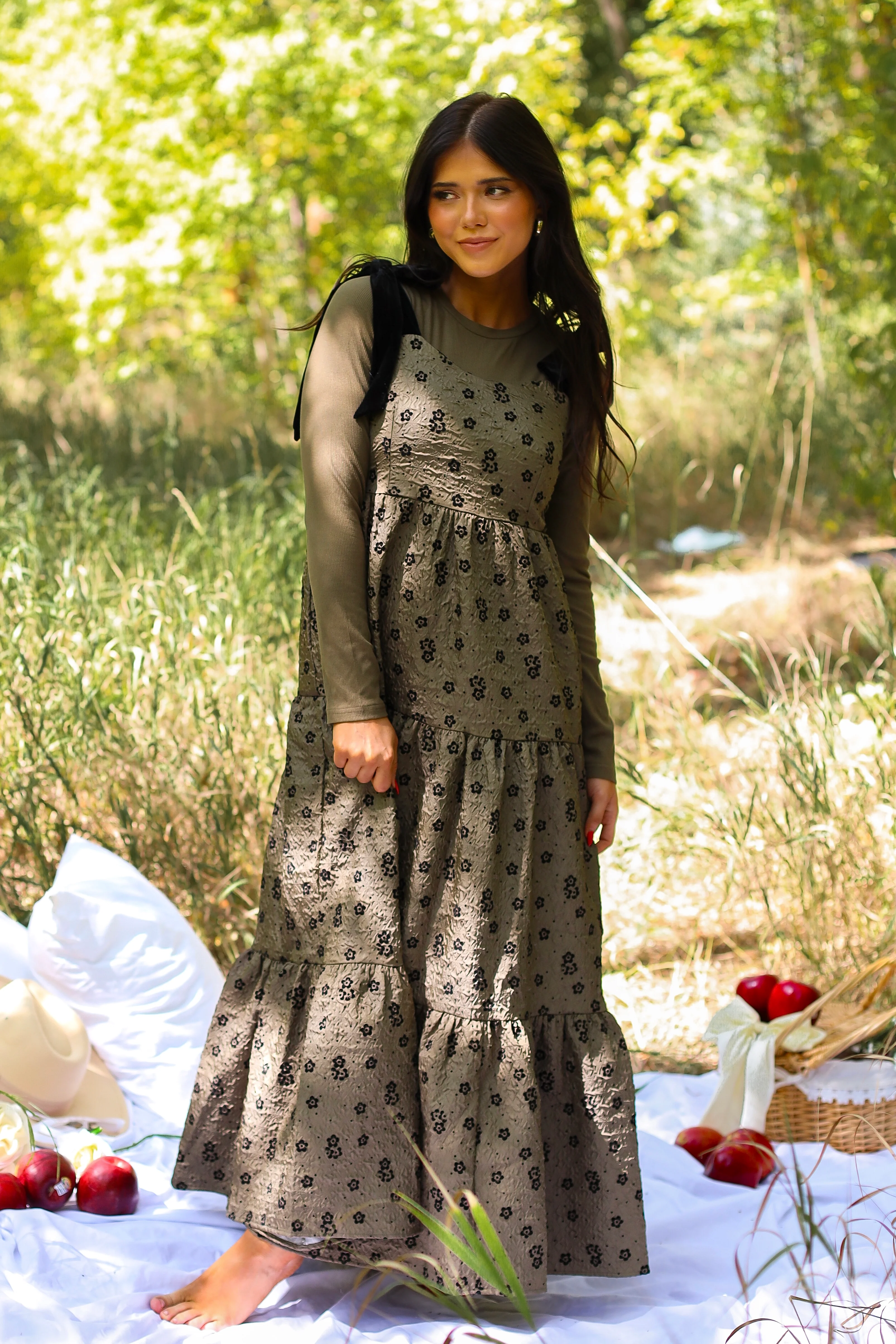 The Harriet Winter Moss Dresses - XNAUWBI