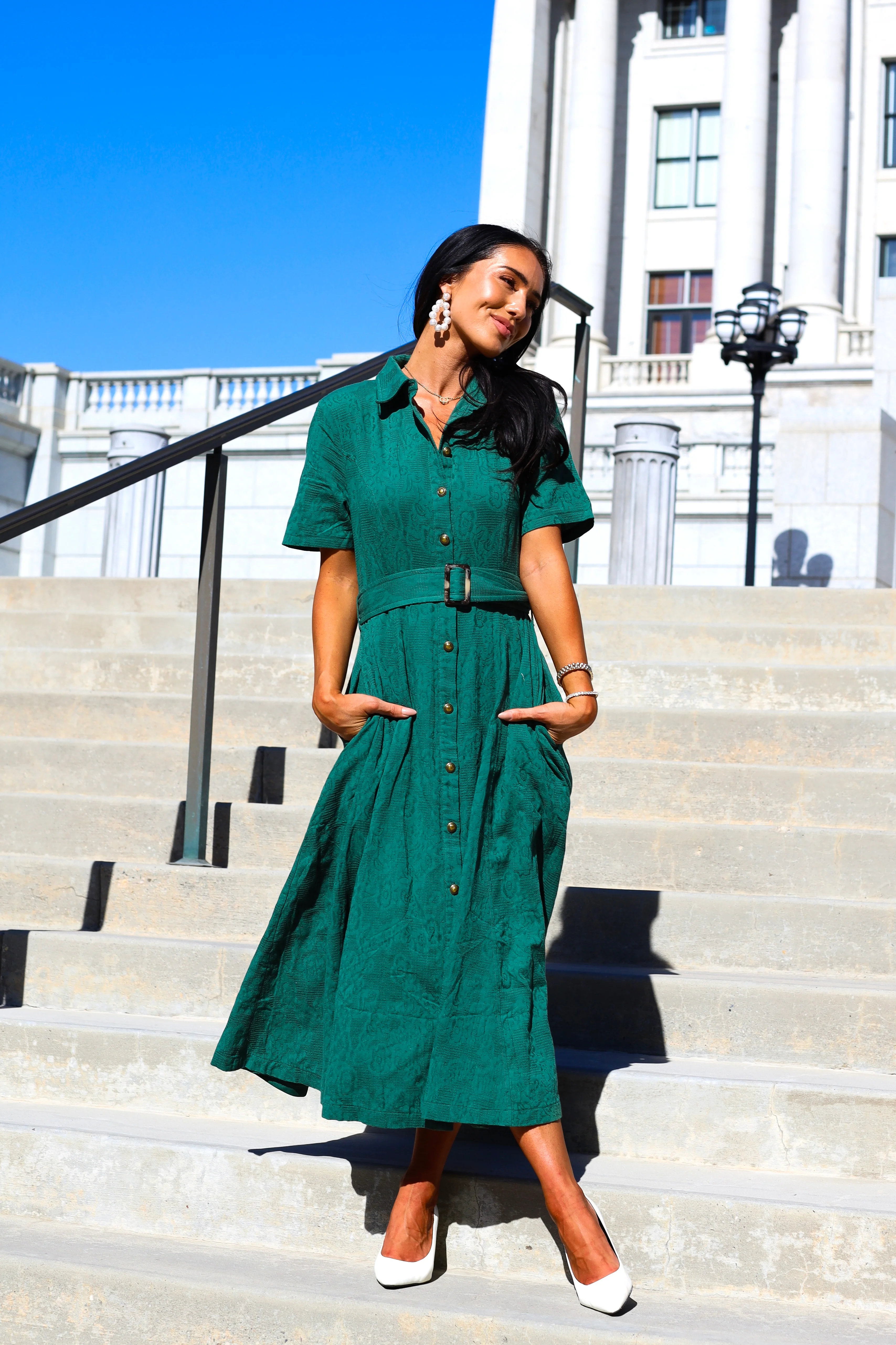 The Darla Dawn Green Dresses - XNAUWBI