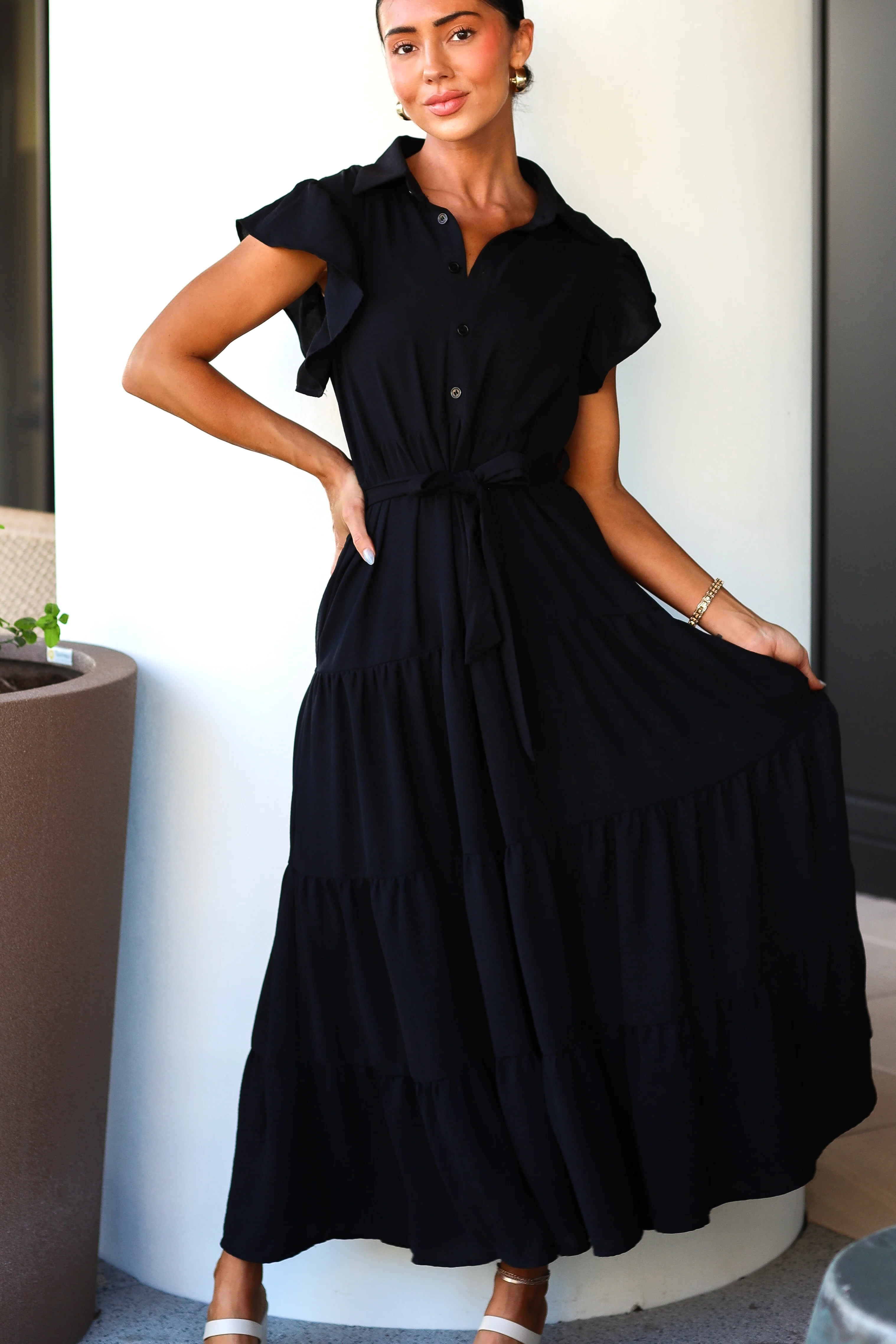 The Goldie Black Dresses - XNAUWBI