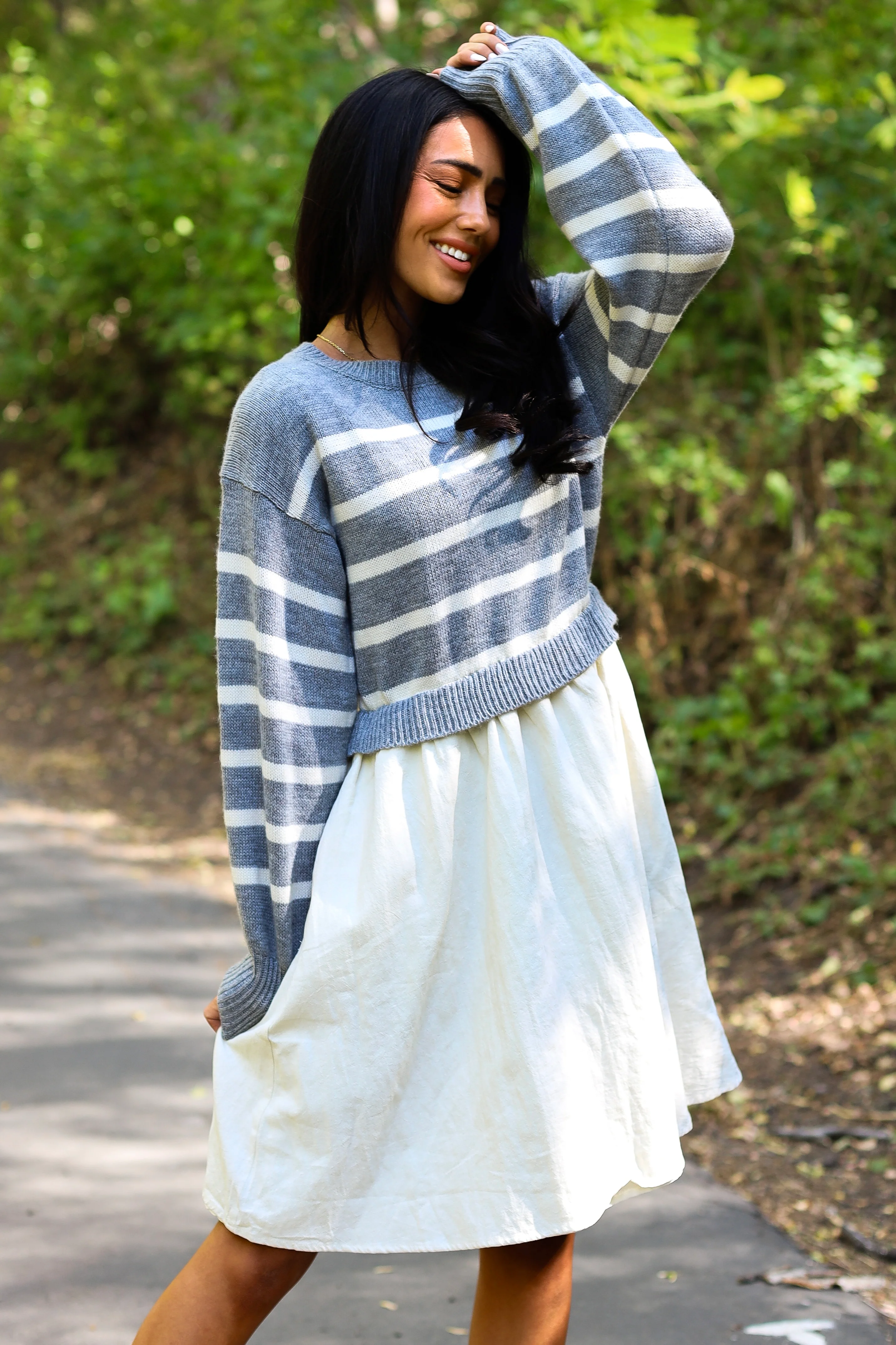 The Cameron Light Grey Dresses - XNAUWBI