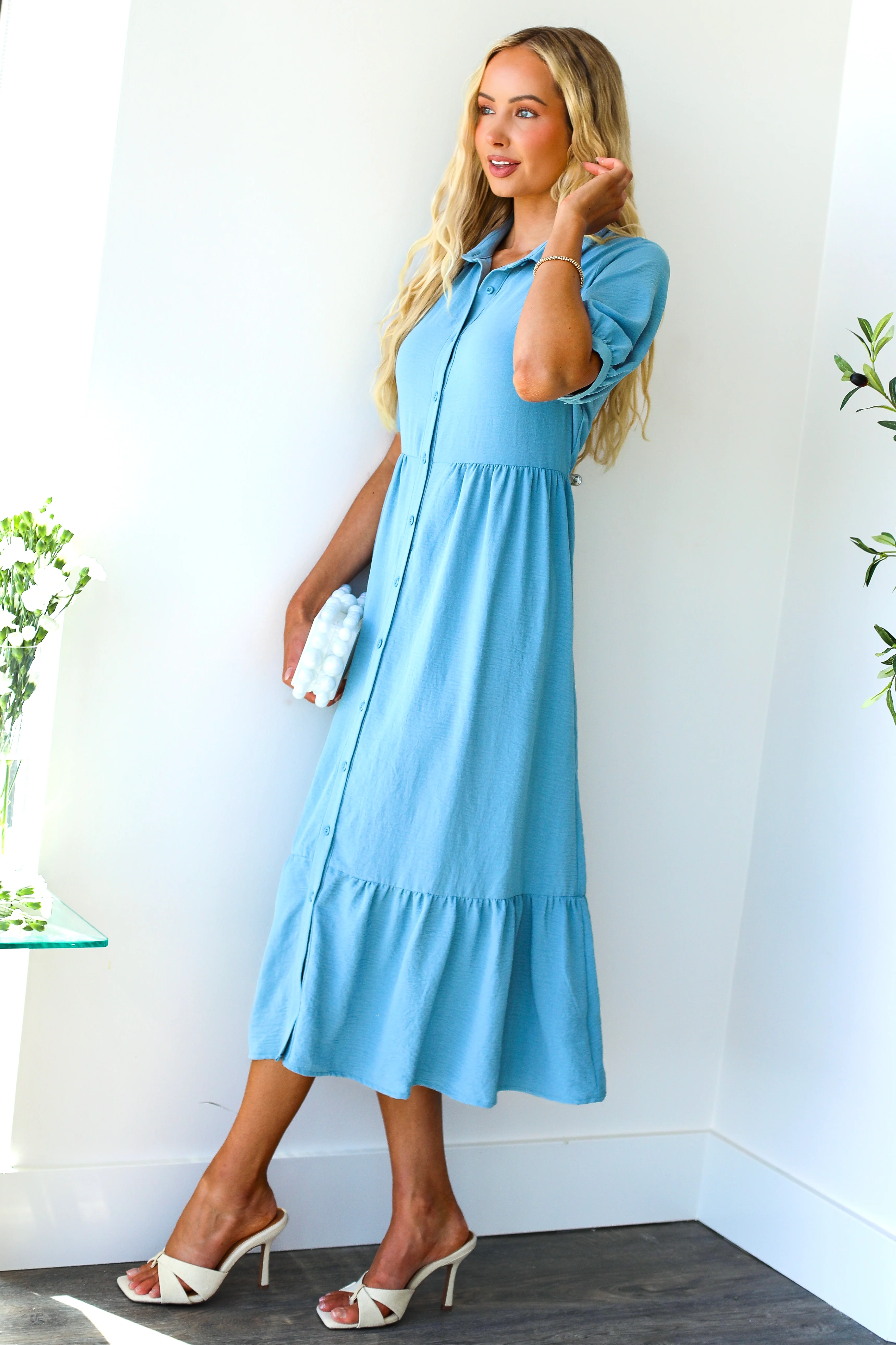 The Leo Breezy Blue Dresses - XNAUWBI