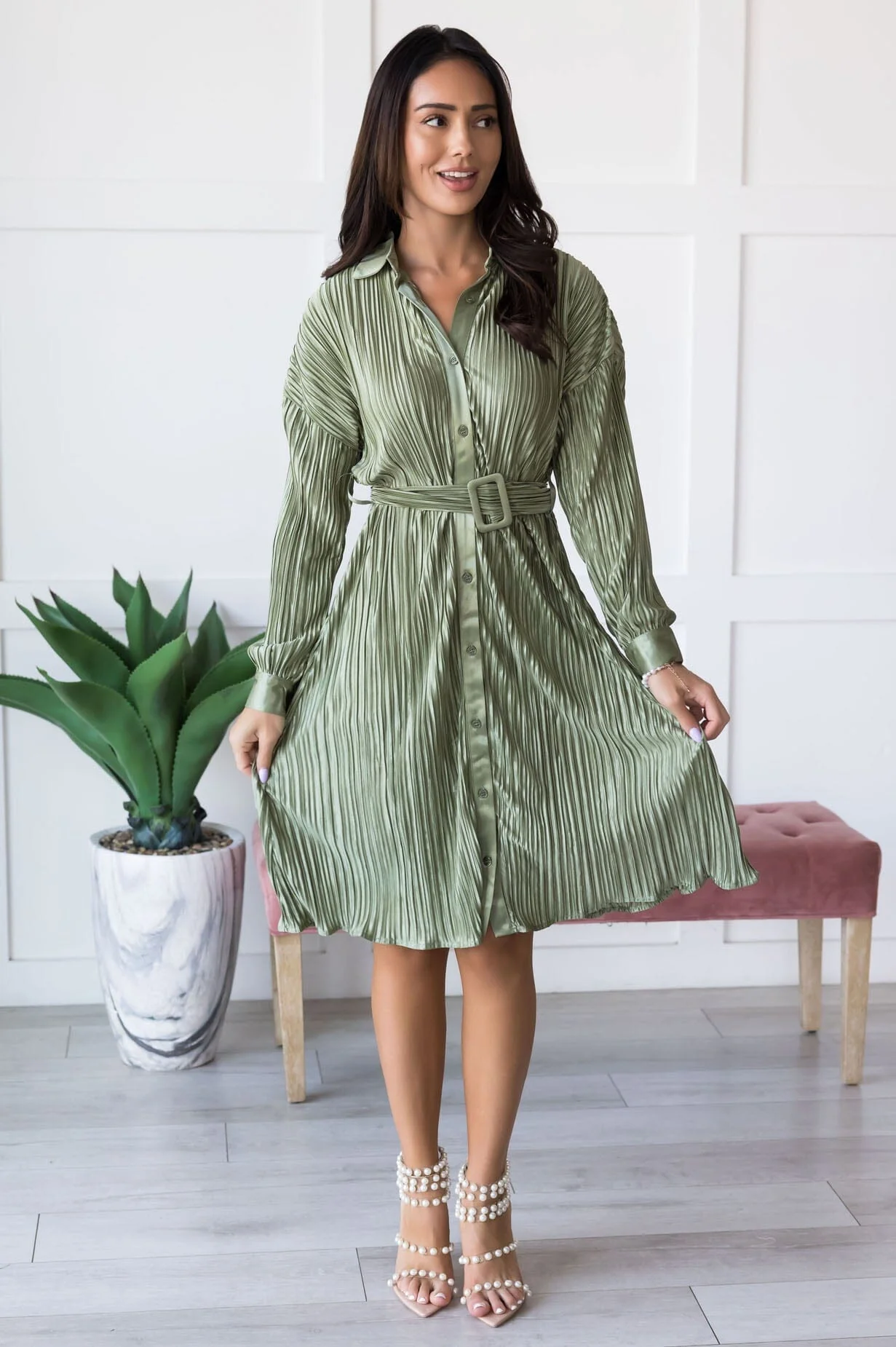 The Elysia Milky Tea Dresses - XNAUWBI