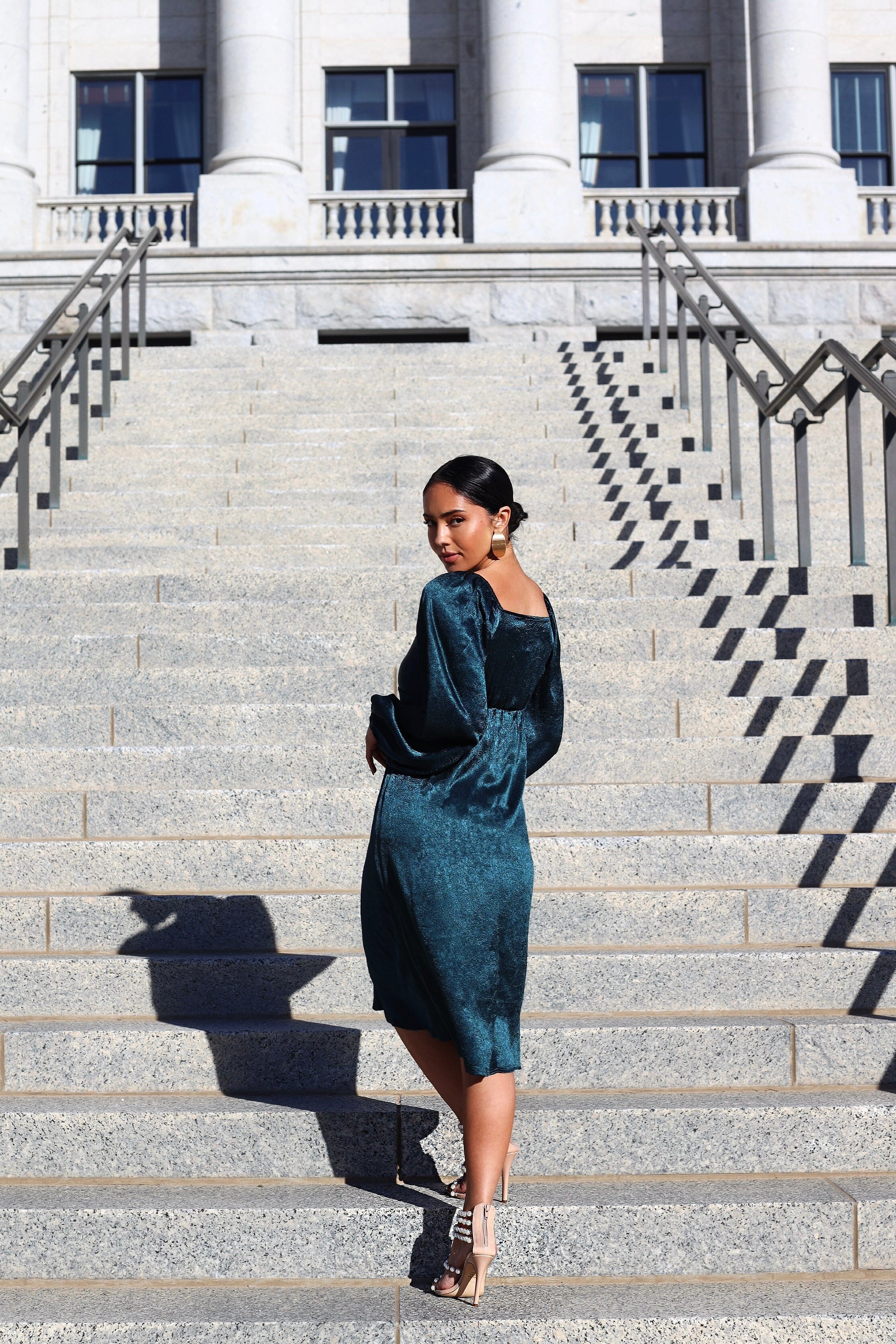 The Nellie Evergreen Dresses - XNAUWBI