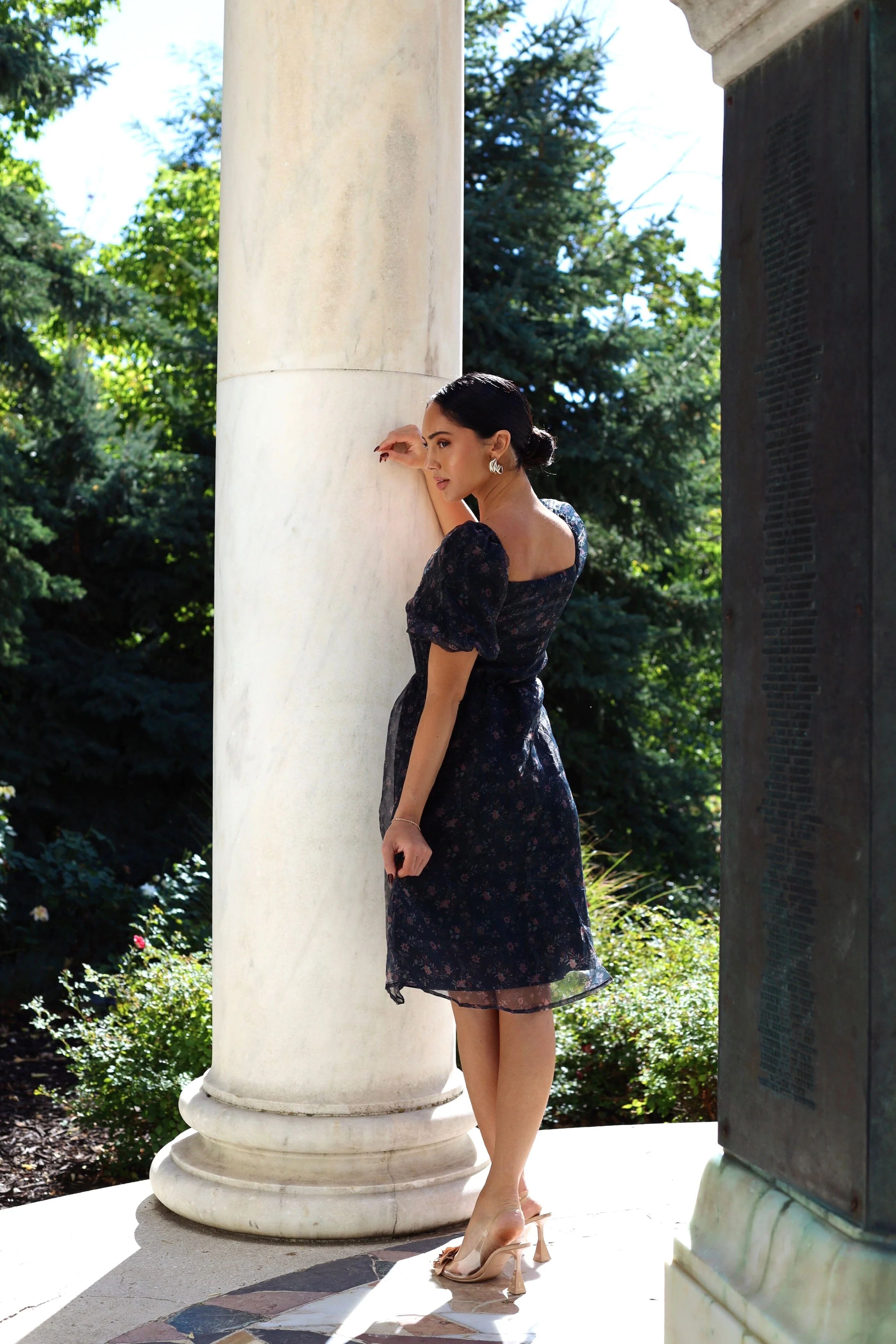 The Alta Black Floral Dresses - XNAUWBI