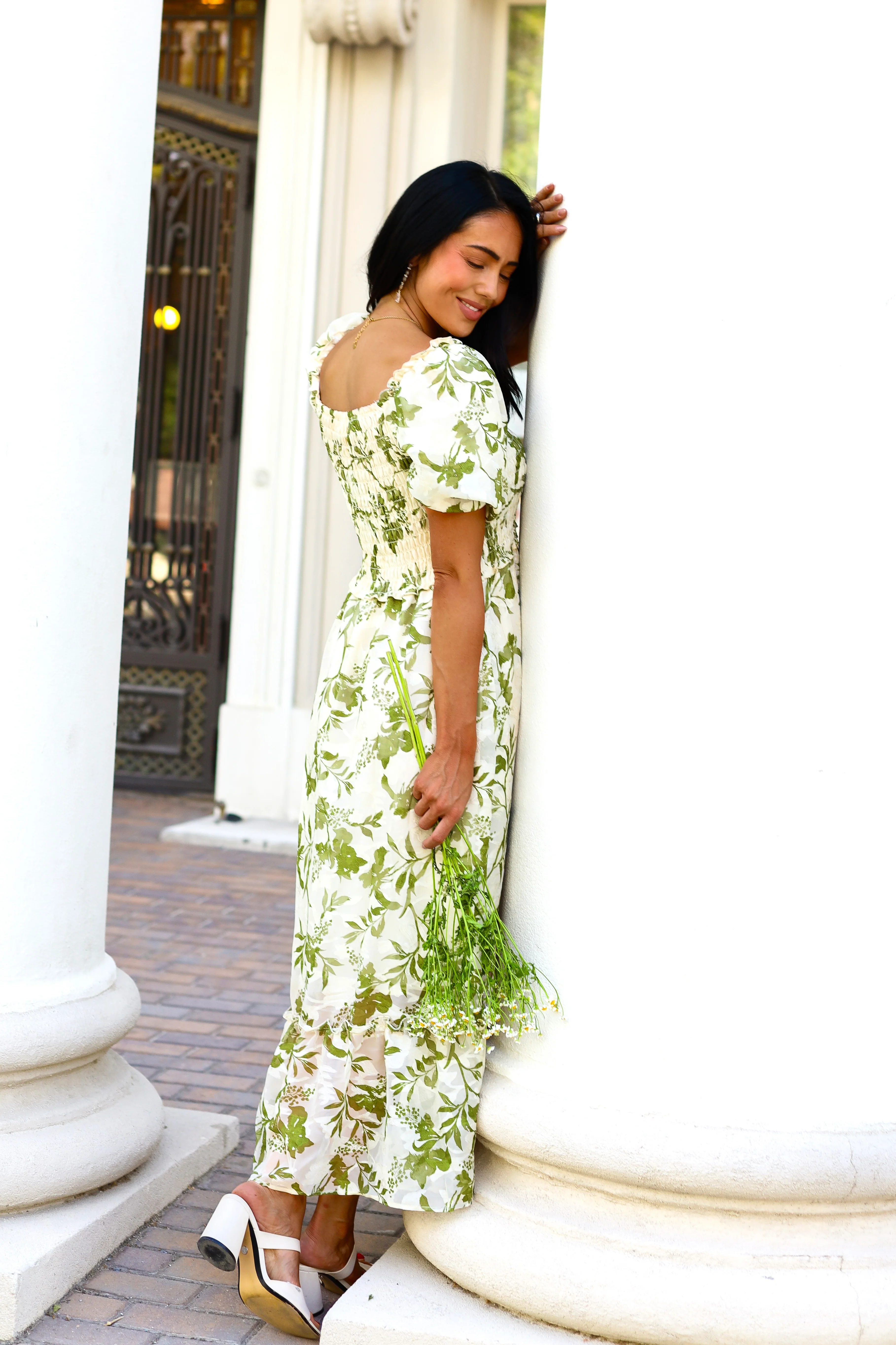 The Jensen Olivebrush Bloom Dresses - XNAUWBI