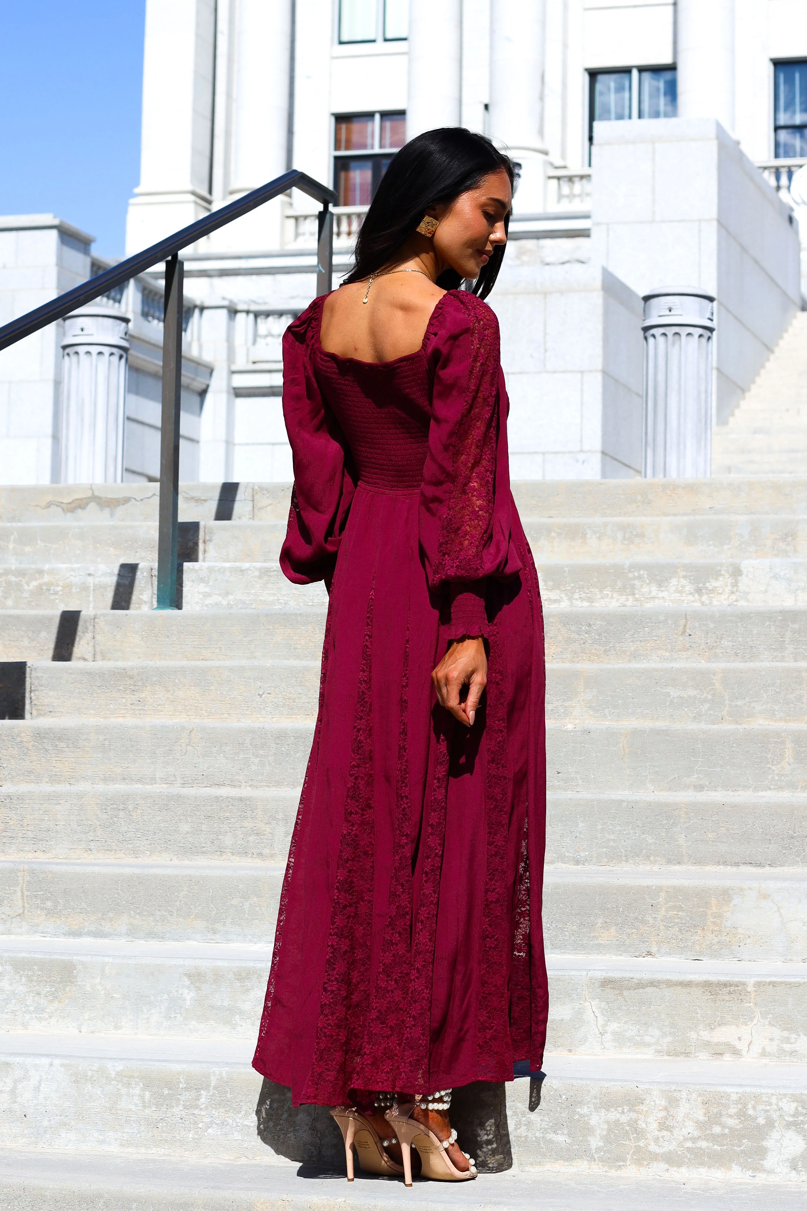 The Brenet Cherry Lacquer Dresses - XNAUWBI