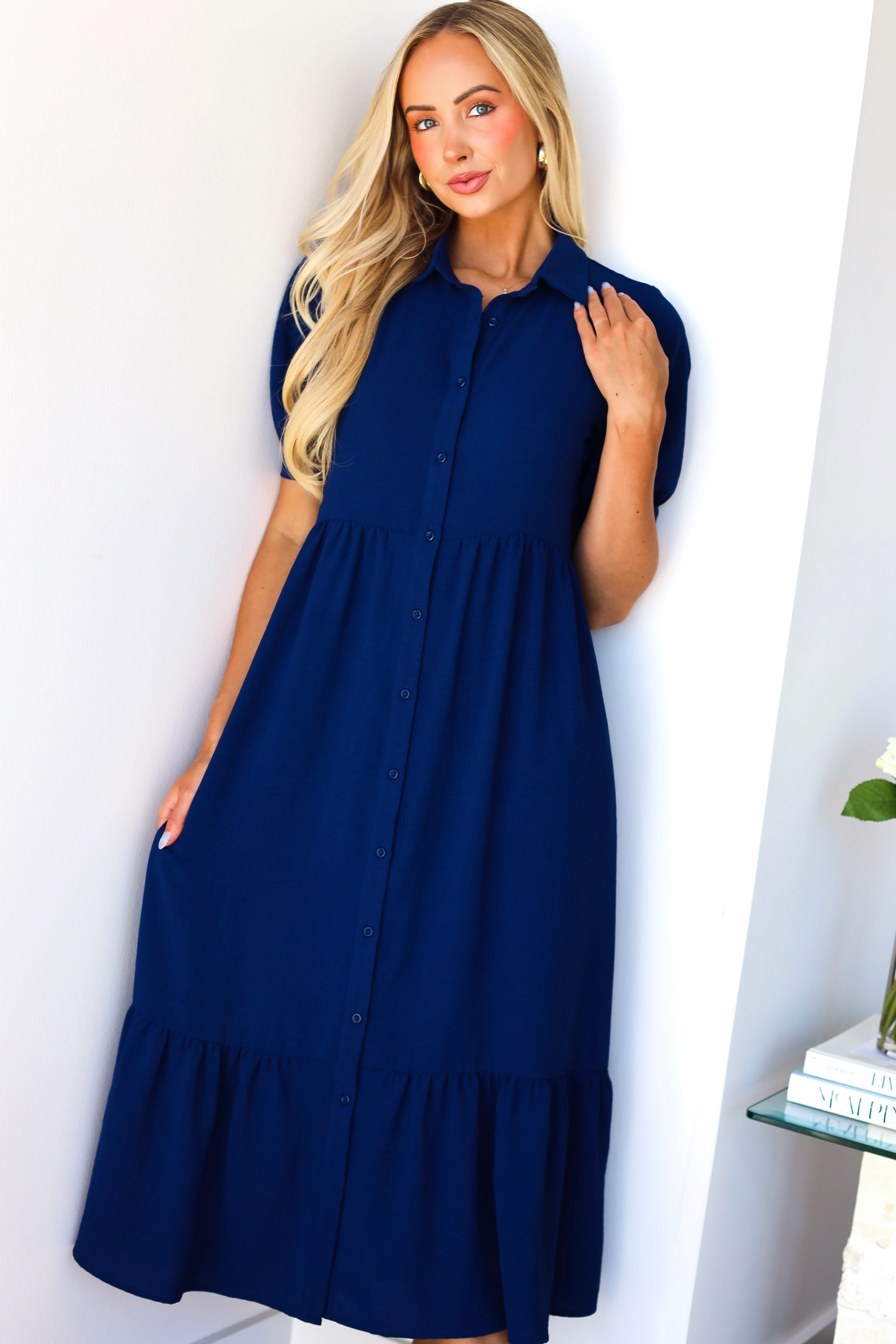 The Leo Newport Navy Dresses - XNAUWBI