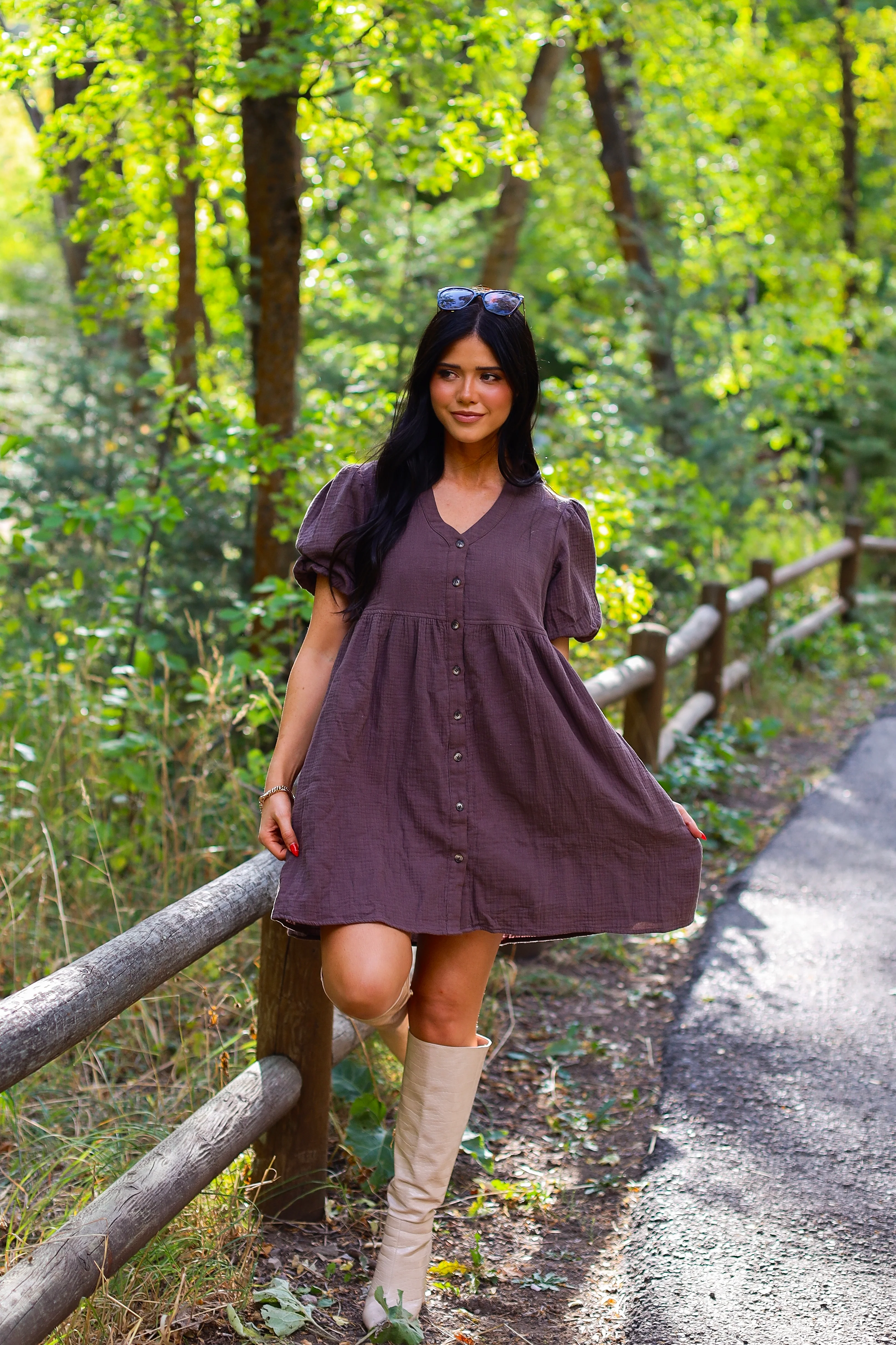 The Cheyenne Bitter Chocolate Dresses - XNAUWBI