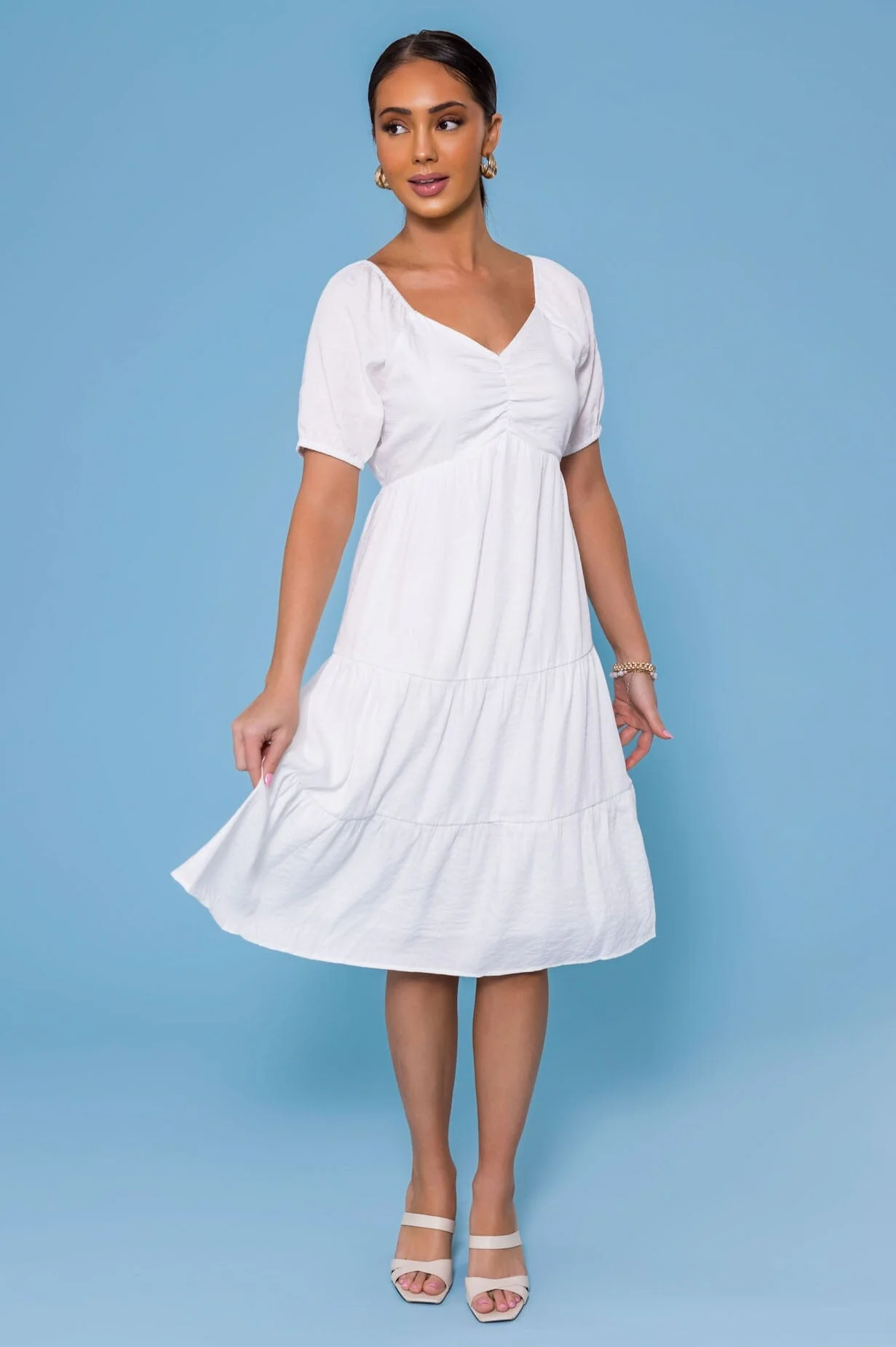 The Olivia White Dresses - XNAUWBI