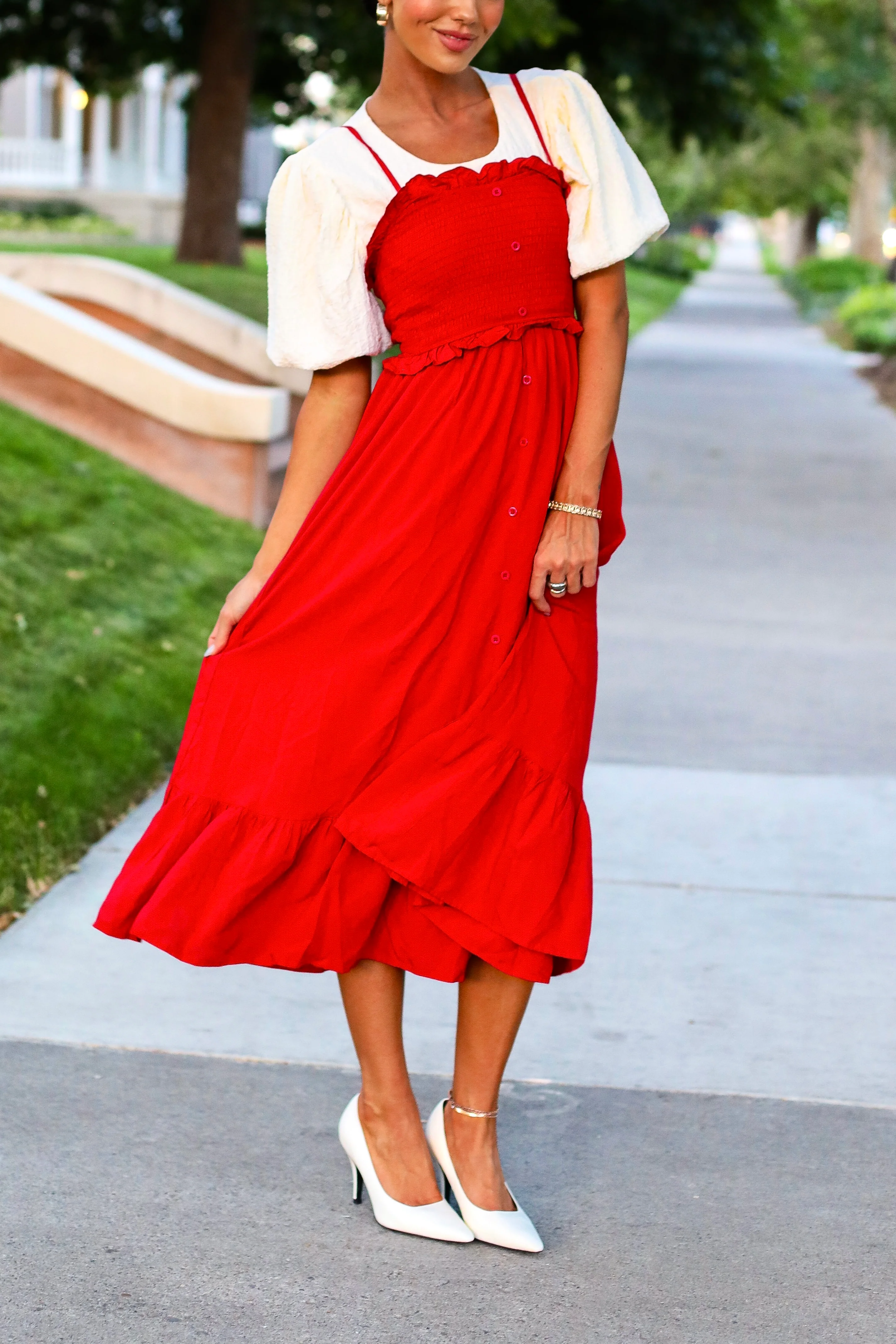 The Jones Berry Red Dresses - XNAUWBI