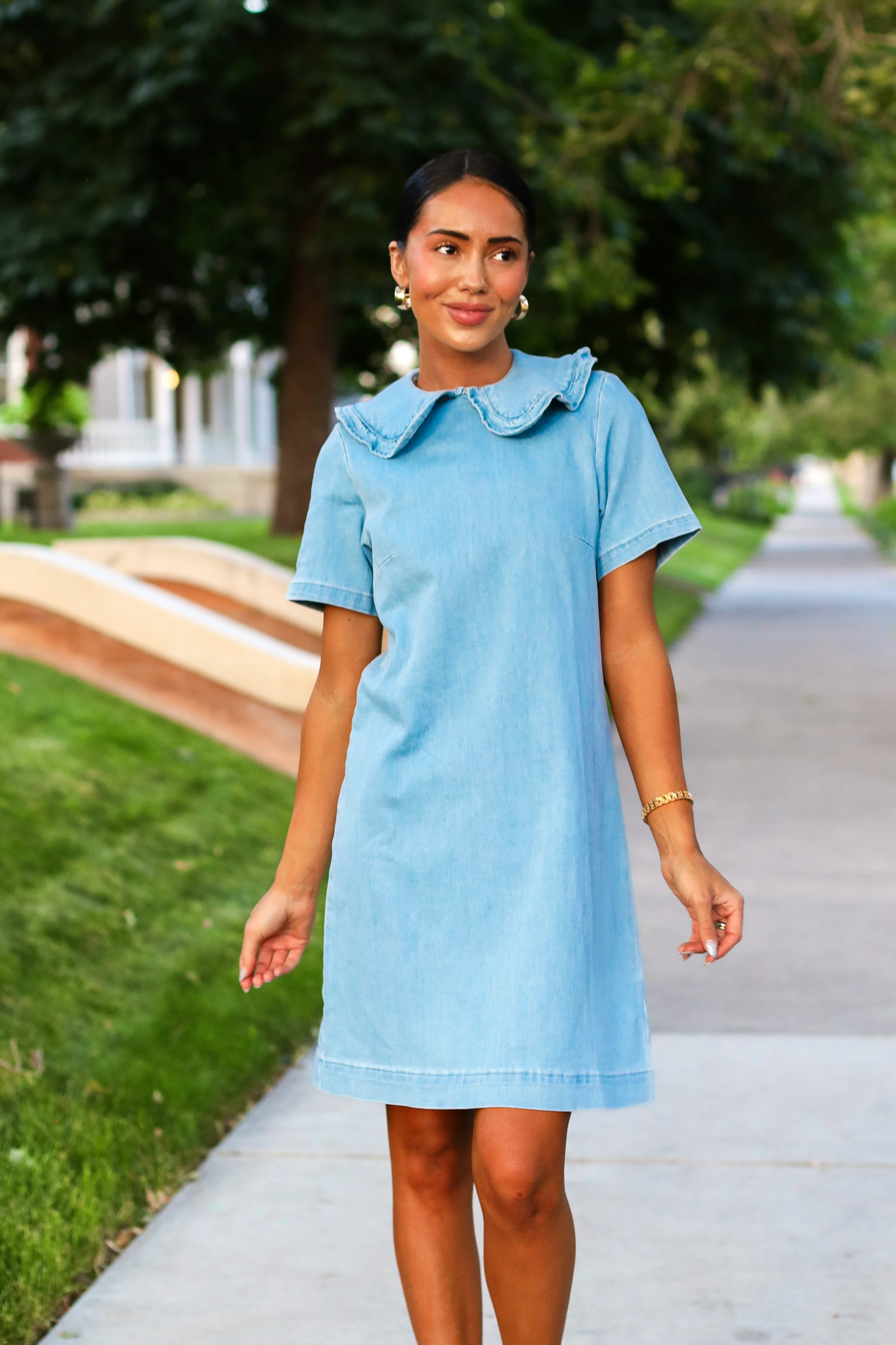 The Jada Light Wash Dresses - XNAUWBI