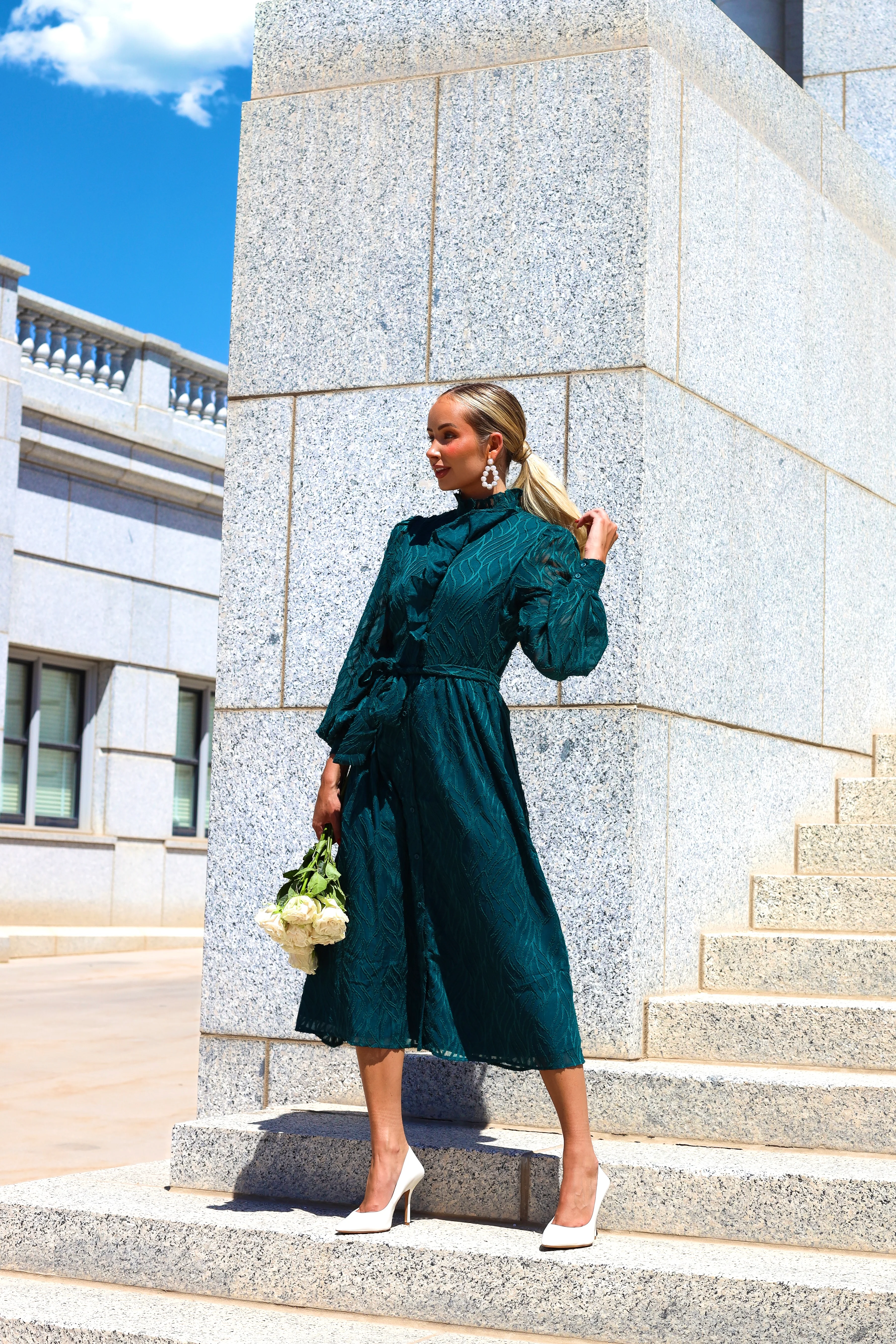 The Sandee Emerald Dresses - XNAUWBI