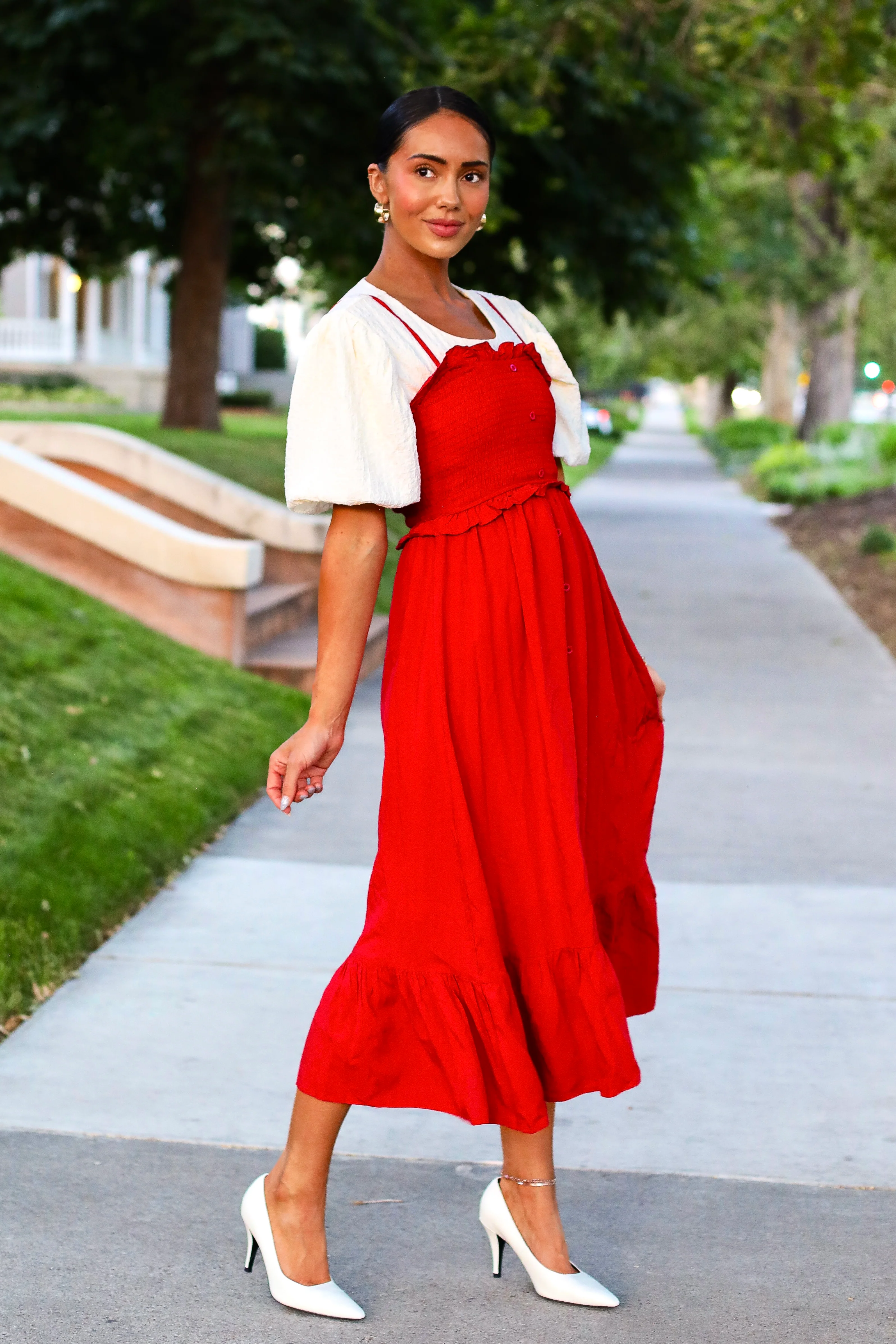 The Jones Berry Red Dresses - XNAUWBI