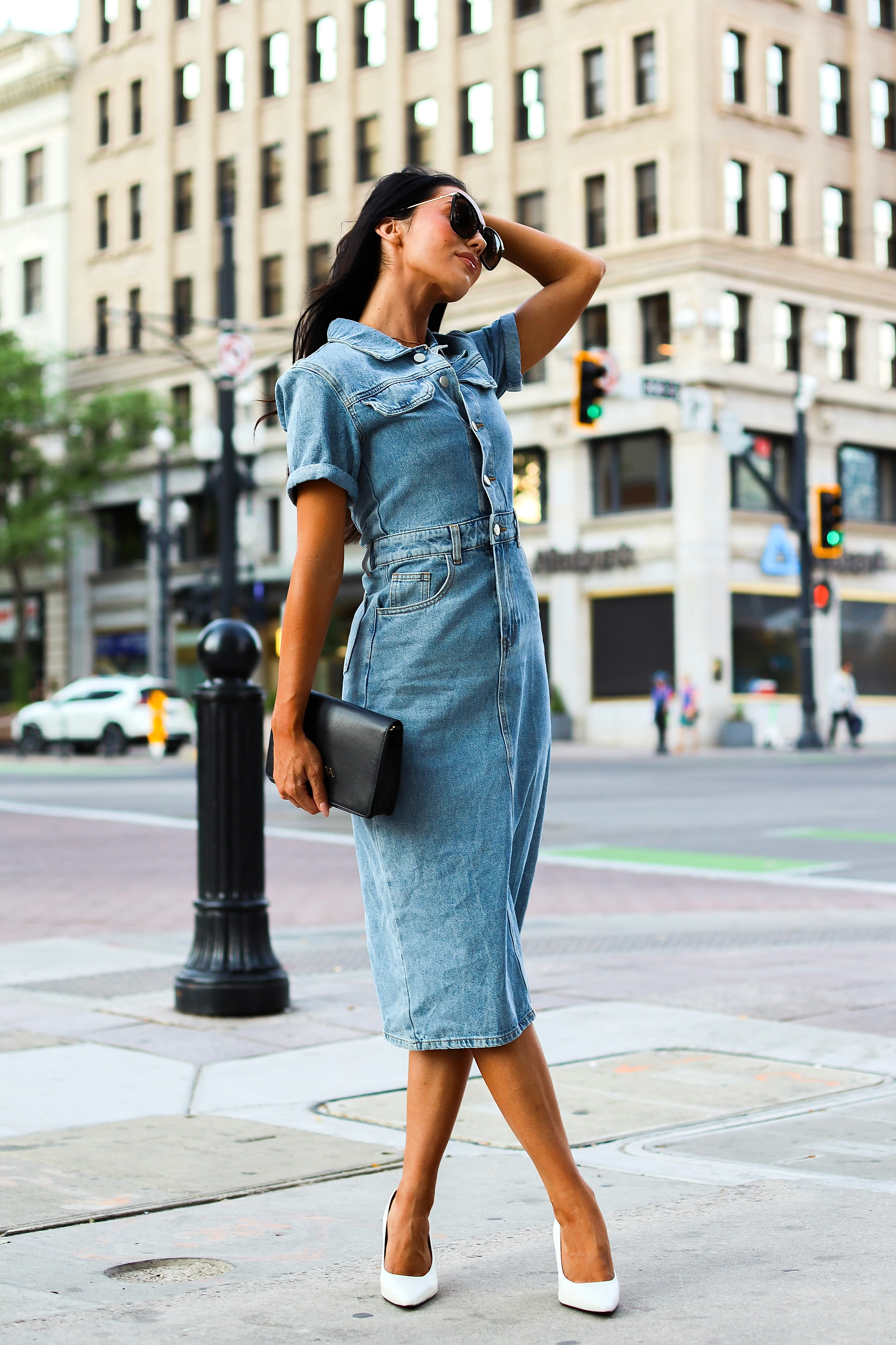 The Desirae Vintage Denim Dresses - XNAUWBI