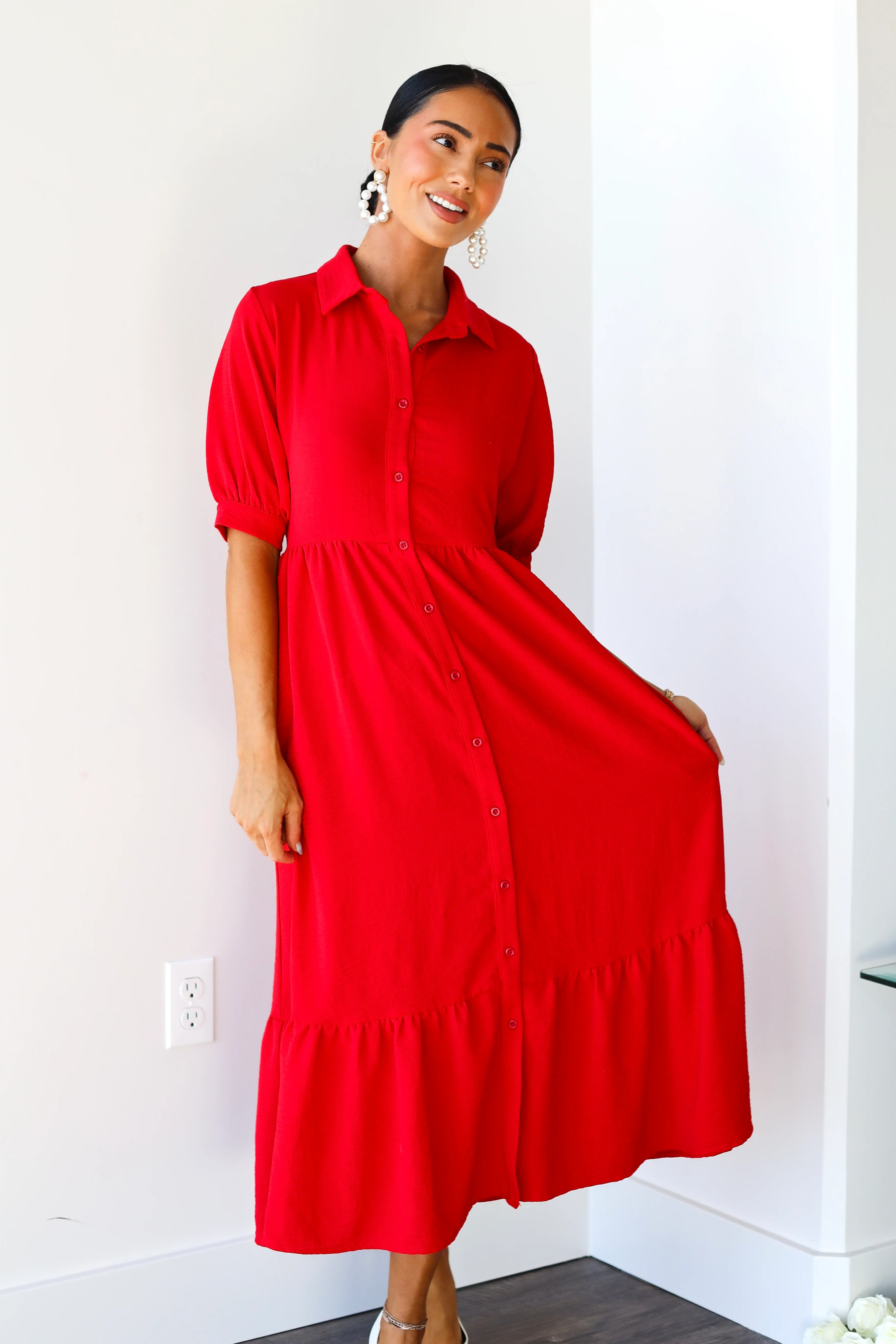 The Leo Cherry Tomato Dresses - XNAUWBI