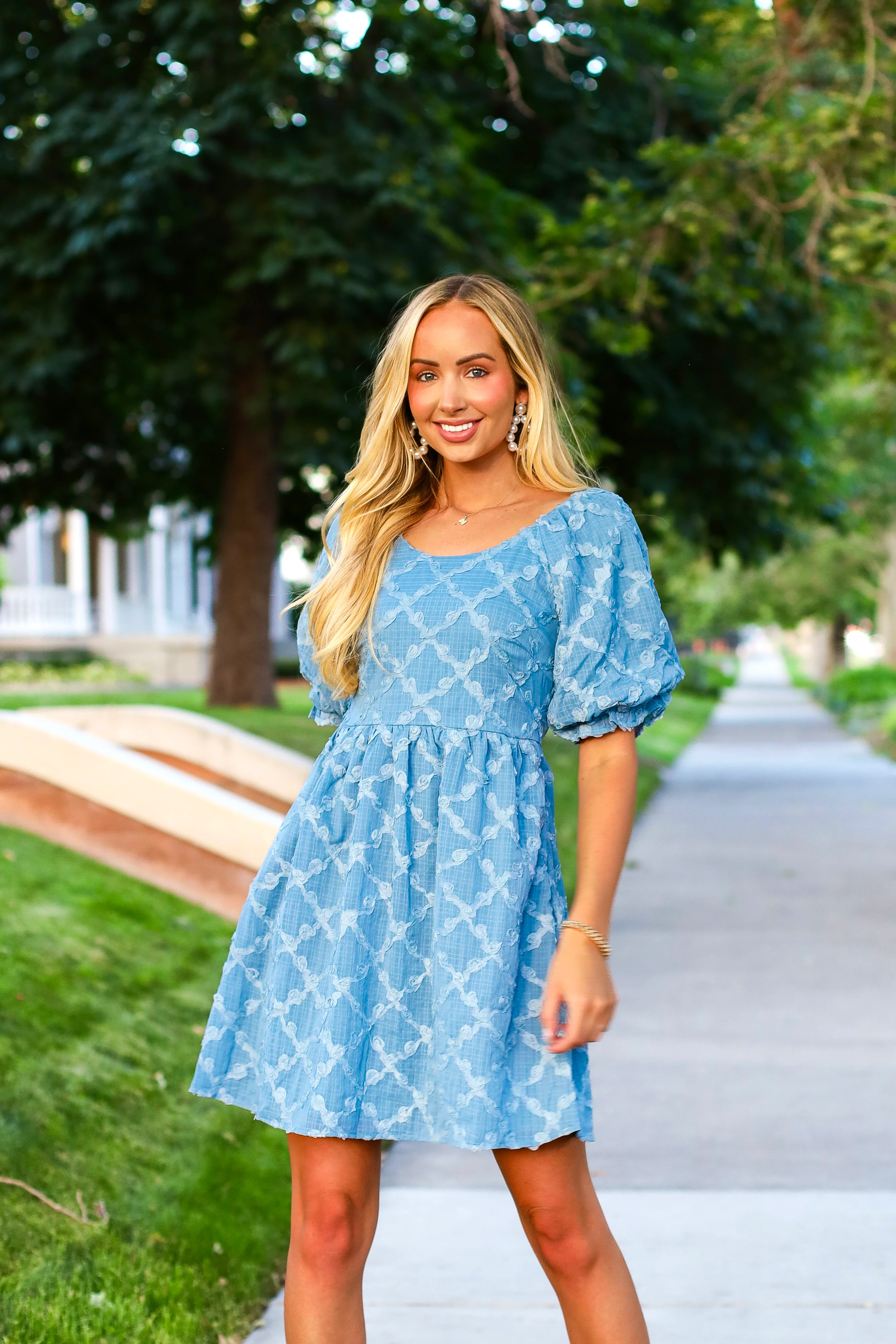 The Selma Stonewashed Blue Dresses - XNAUWBI