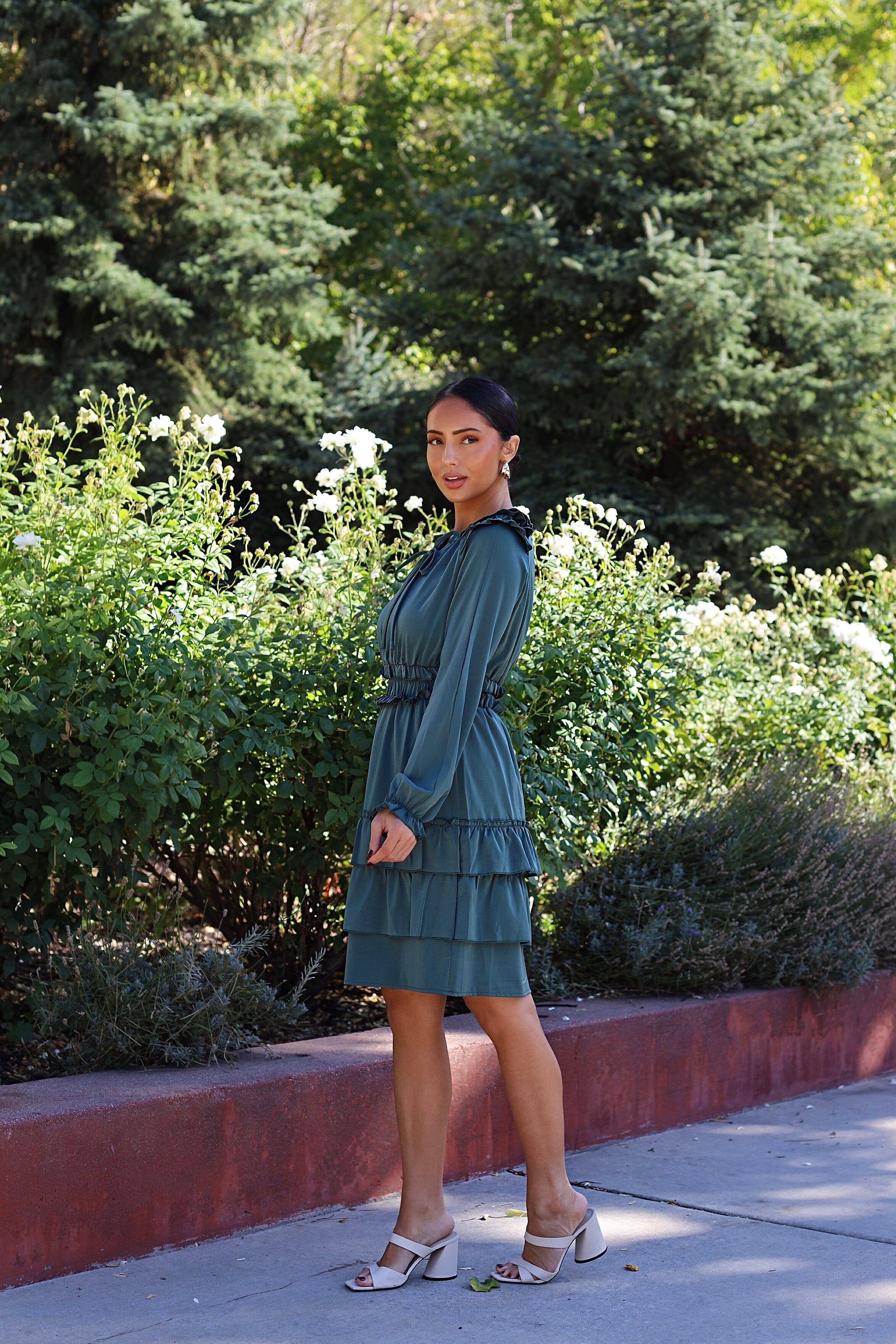 The Eloise Palace Green Dresses - XNAUWBI