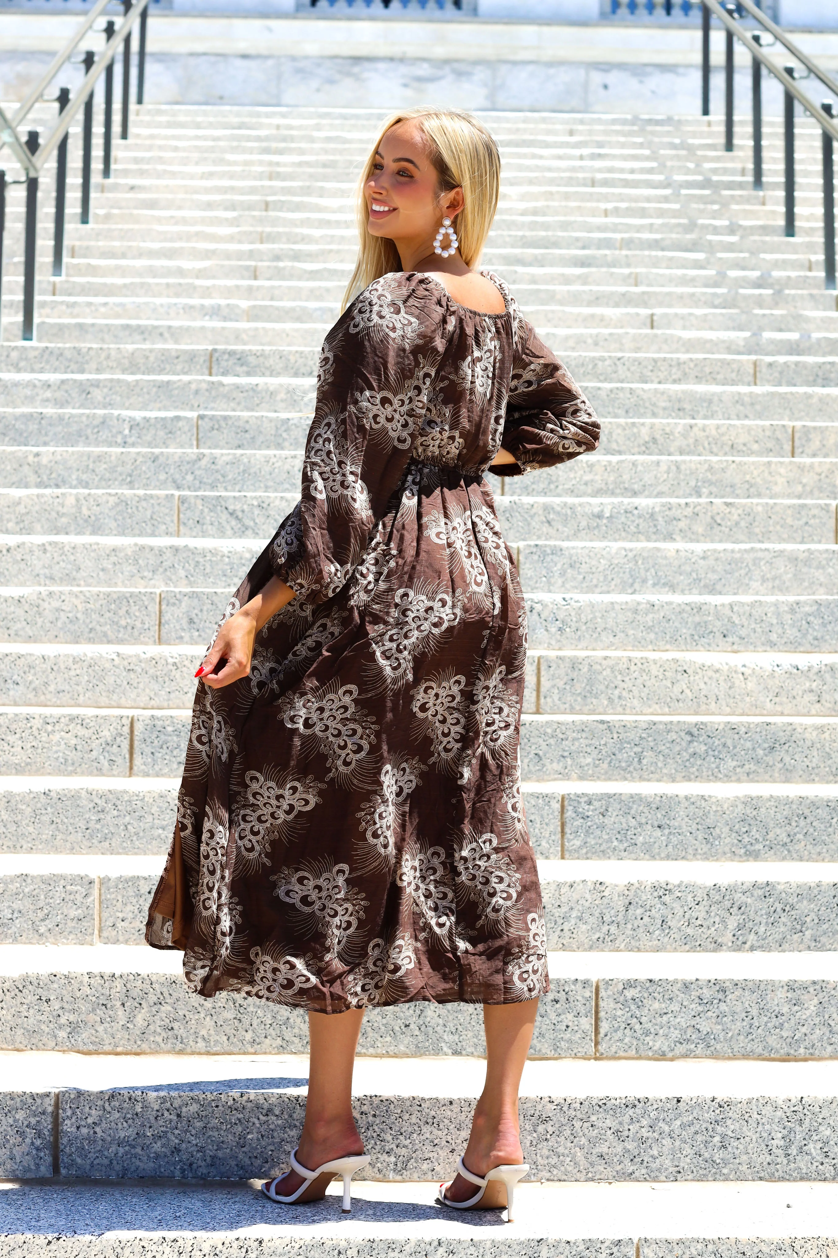 The Cambrey Copper Cascade Dresses - XNAUWBI