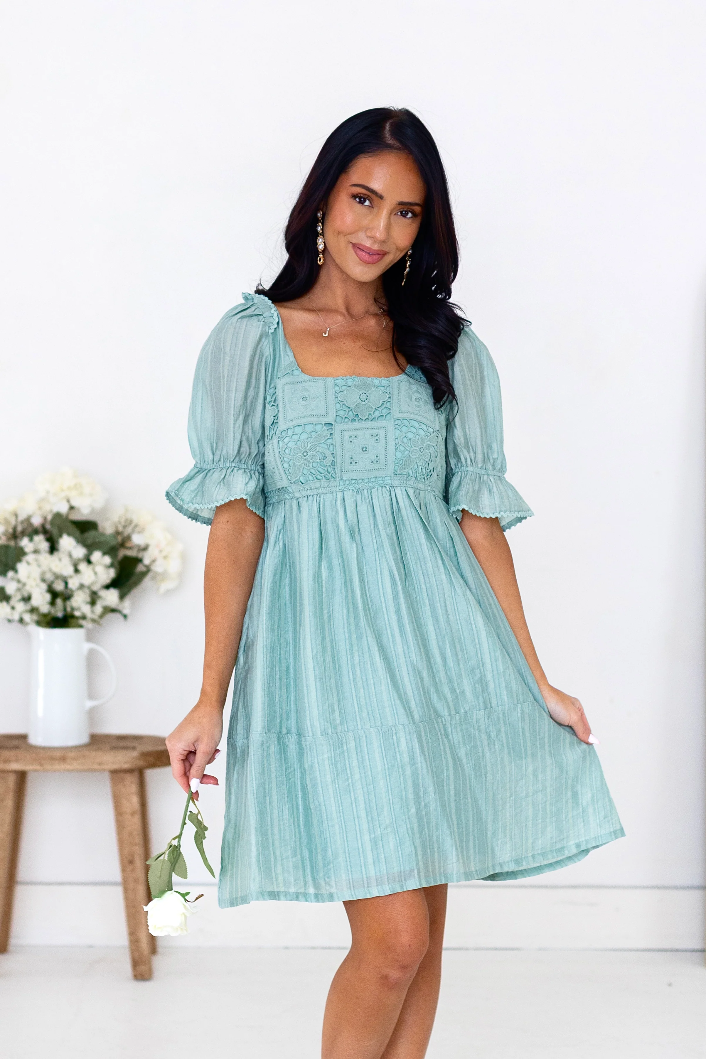 The Belsea Aqua Mint Dresses - XNAUWBI