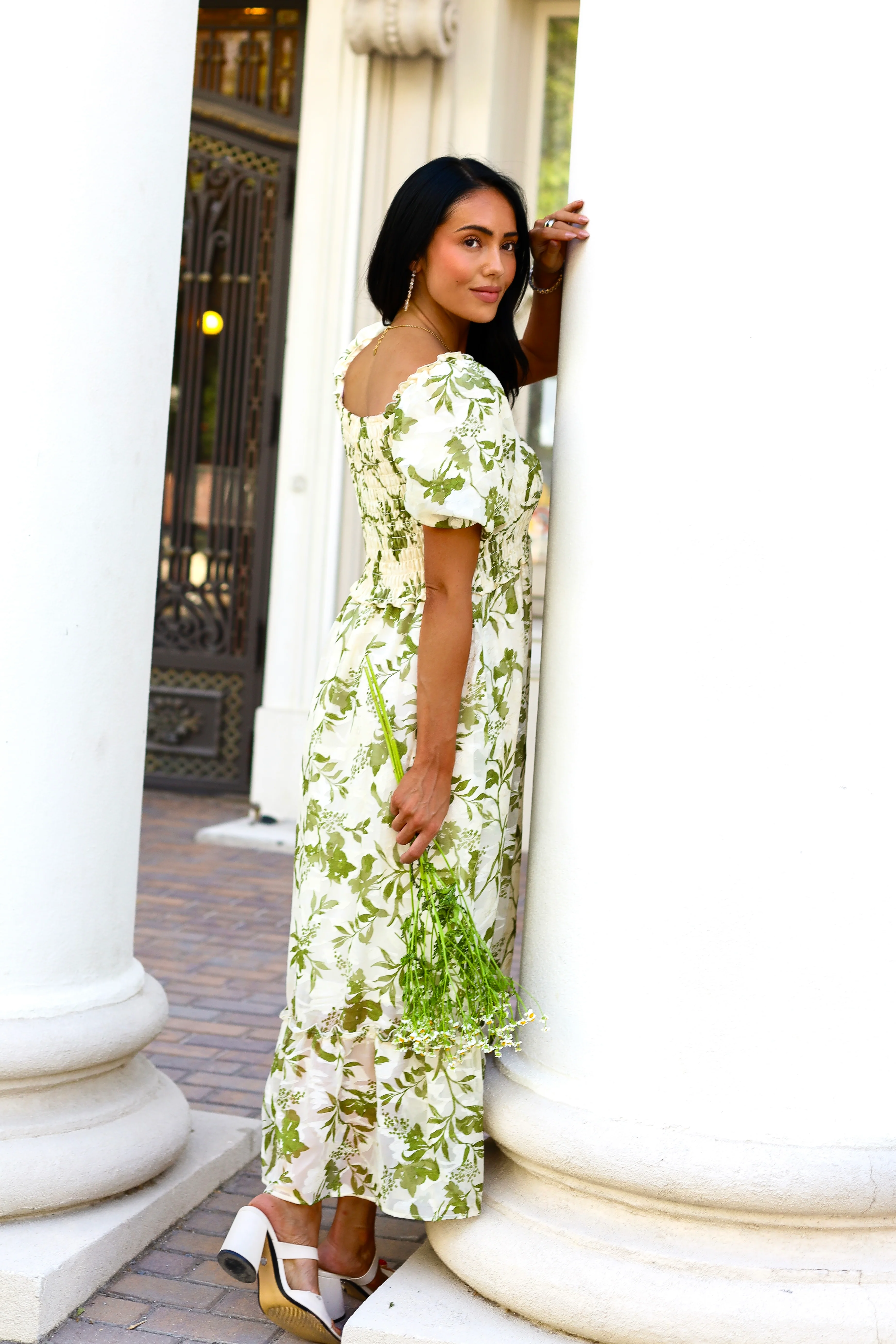 The Jensen Olivebrush Bloom Dresses - XNAUWBI