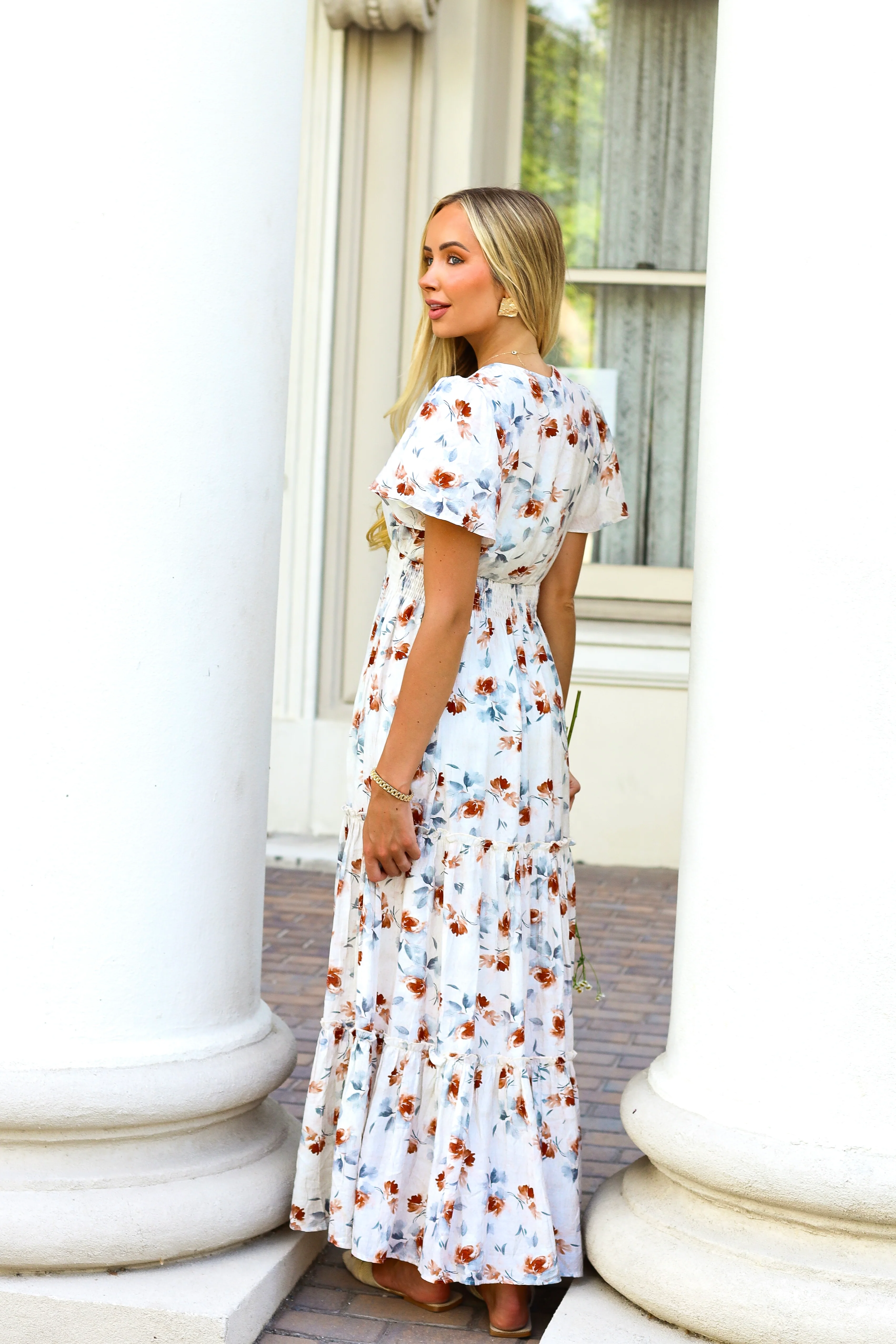The Eden Copper Blossom Dresses - XNAUWBI