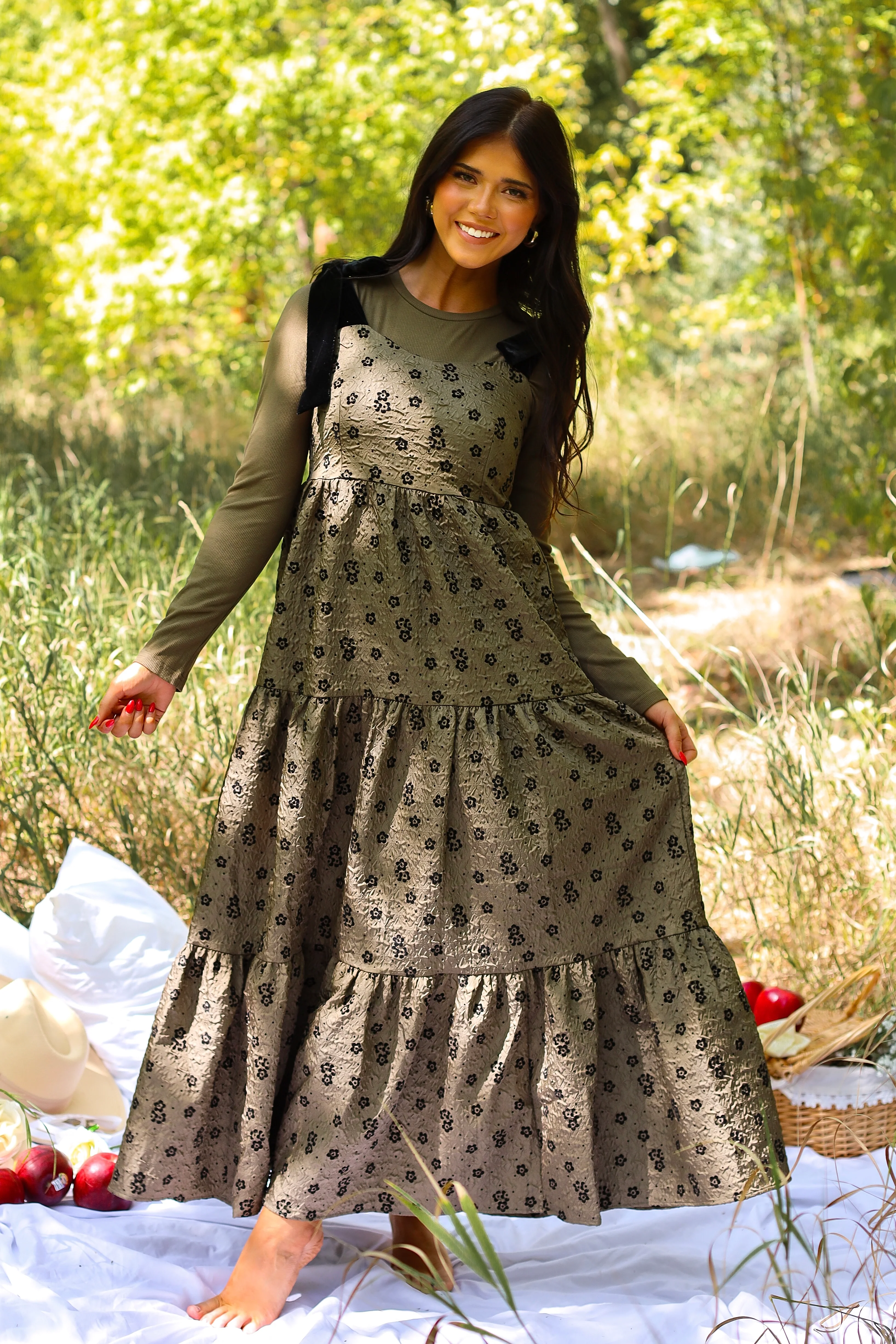 The Harriet Winter Moss Dresses - XNAUWBI