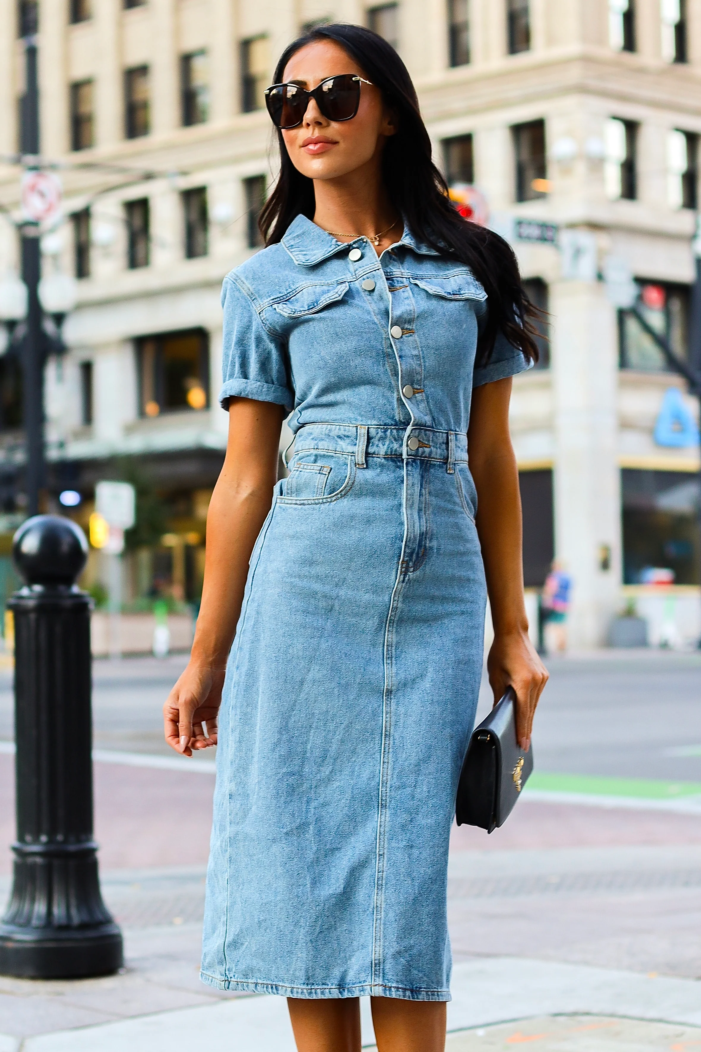 The Desirae Vintage Denim Dresses - XNAUWBI